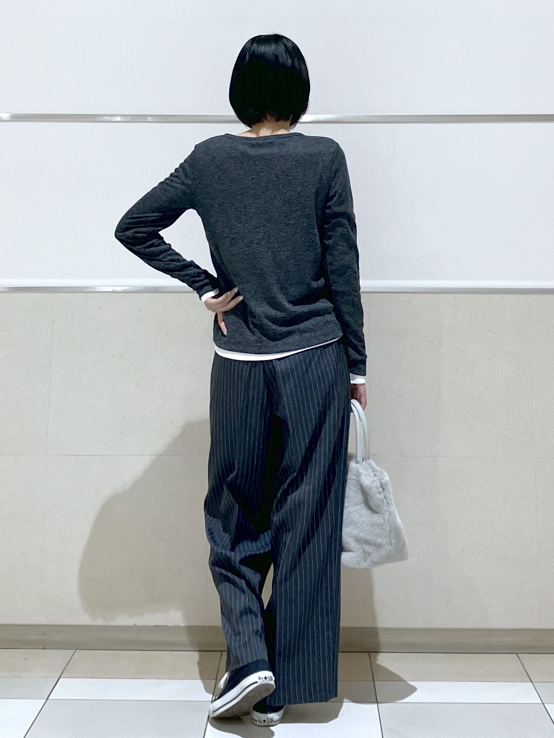 eriko さんの「Dessin｜シアーテレコヘンリーネックプルオーバー」を使ったコーディネート