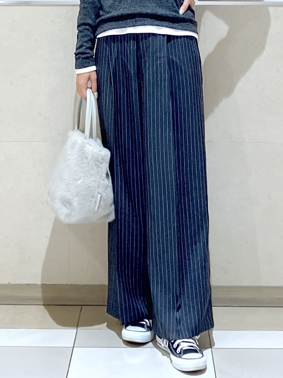 eriko さんの「Dessin｜シアーテレコヘンリーネックプルオーバー」を使ったコーディネート
