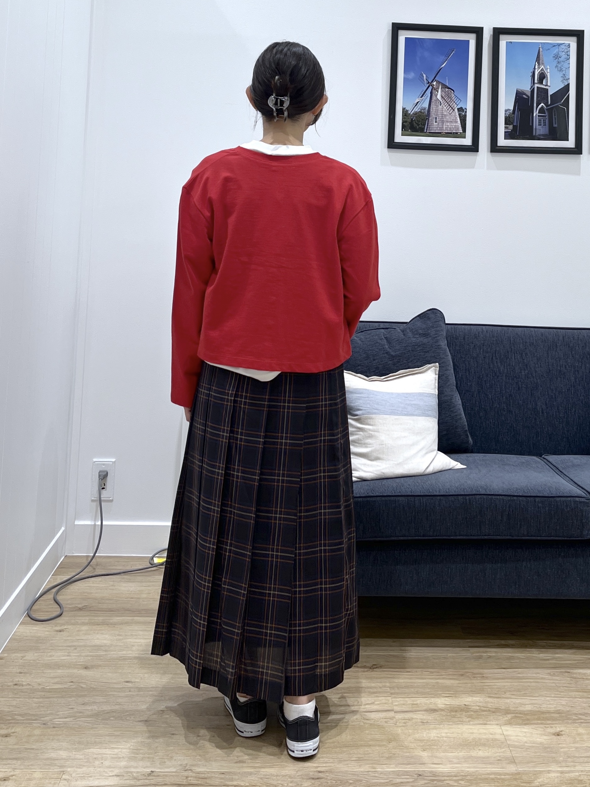 canaさんの「Dessin｜リングスナップミニ裏毛カーディガン」を使ったコーディネート
