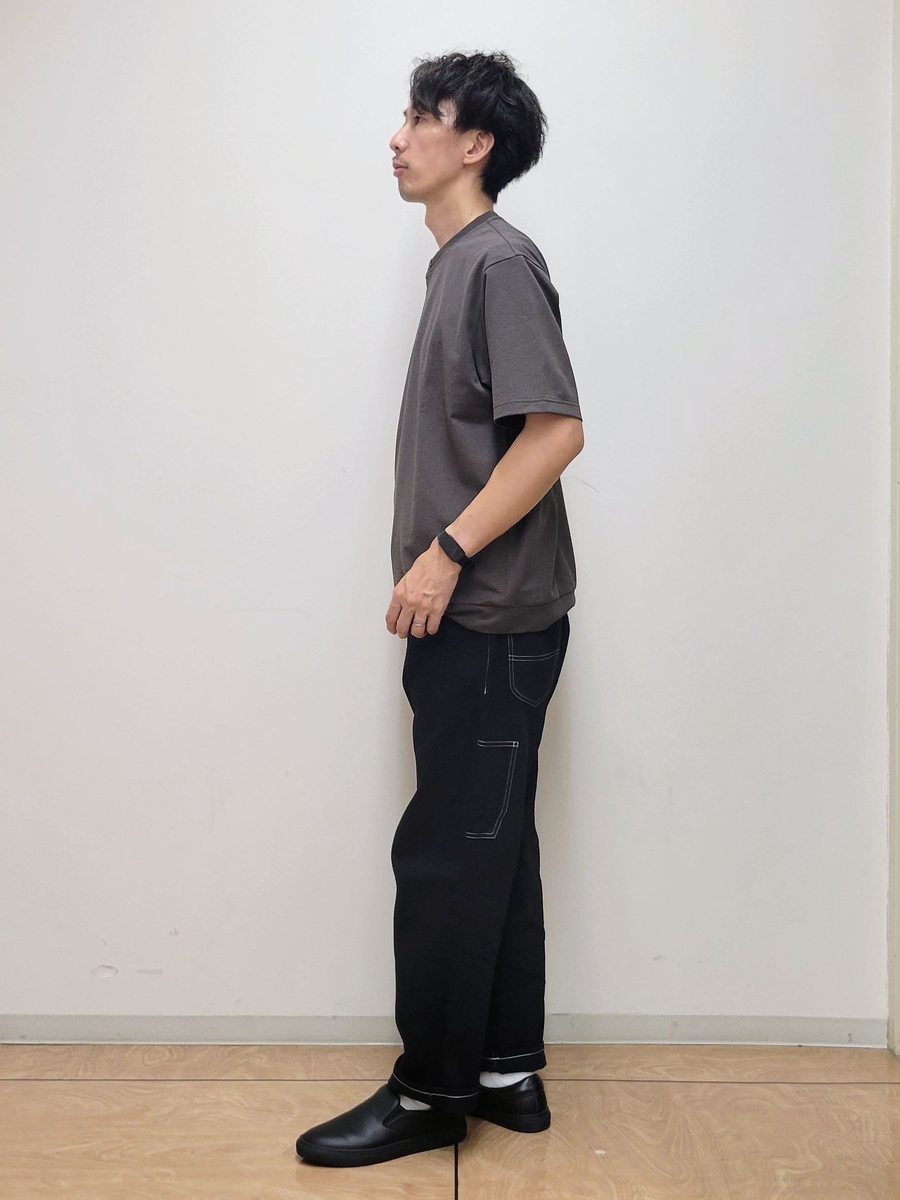 piroyaさんの「TAKEO KIKUCHI｜リネン ライク 鹿の子 ヘンリー ハーフ ヘンリー ネック」を使ったコーディネート