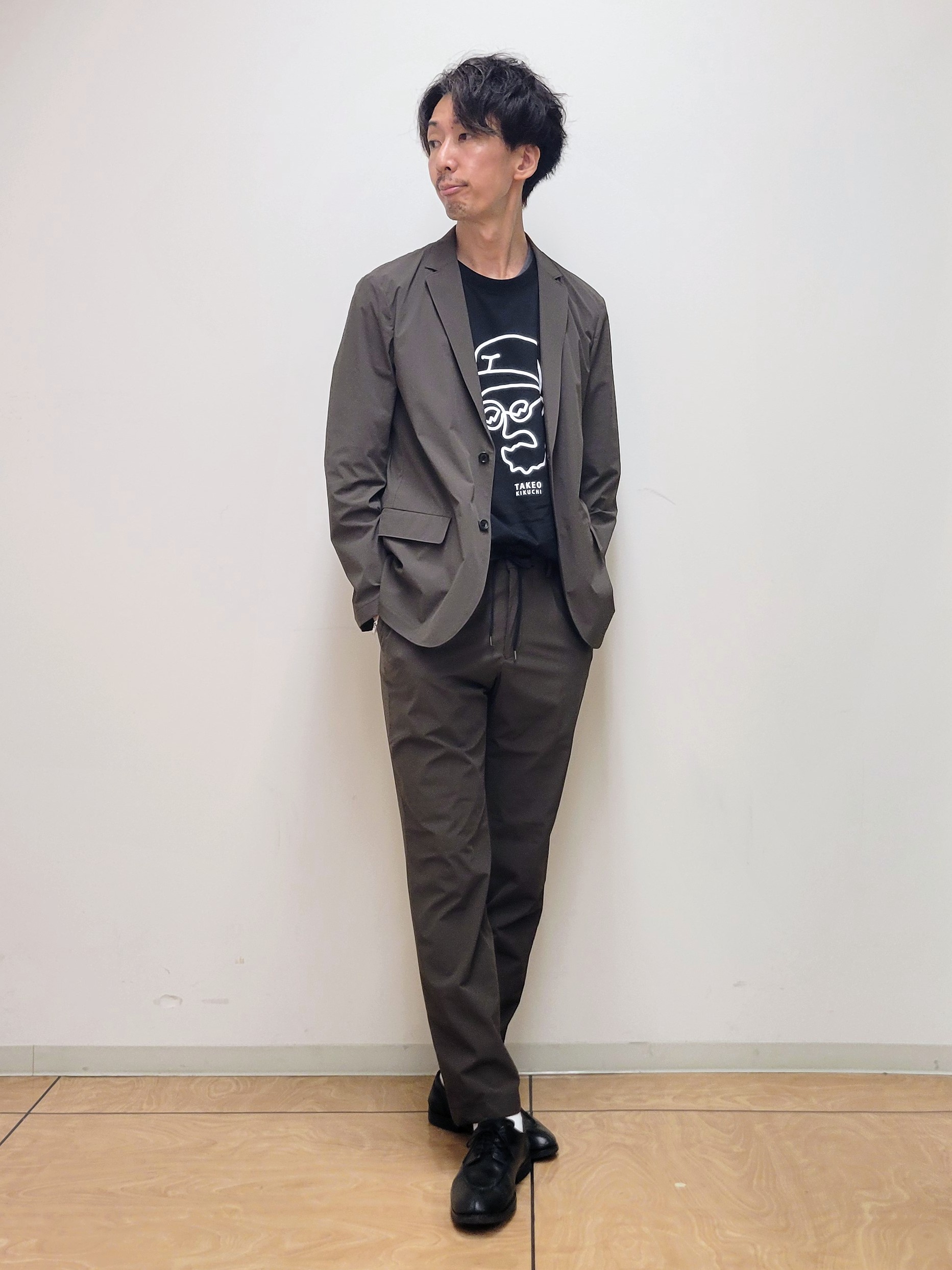 piroyaさんの「TAKEO KIKUCHI｜3Dナイロン ジャケット」を使ったコーディネート
