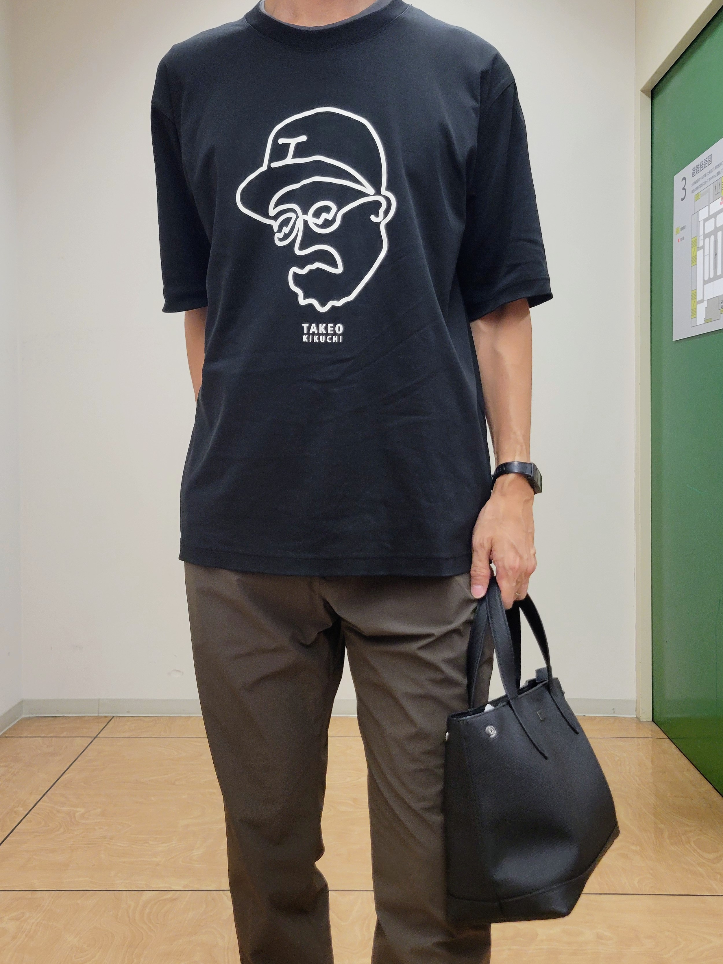 piroyaさんの「TAKEO KIKUCHI｜【BOWLER HAT LABEL】アイスクリアコットン ワンストローク 半袖Tシャツ」を使ったコーディネート