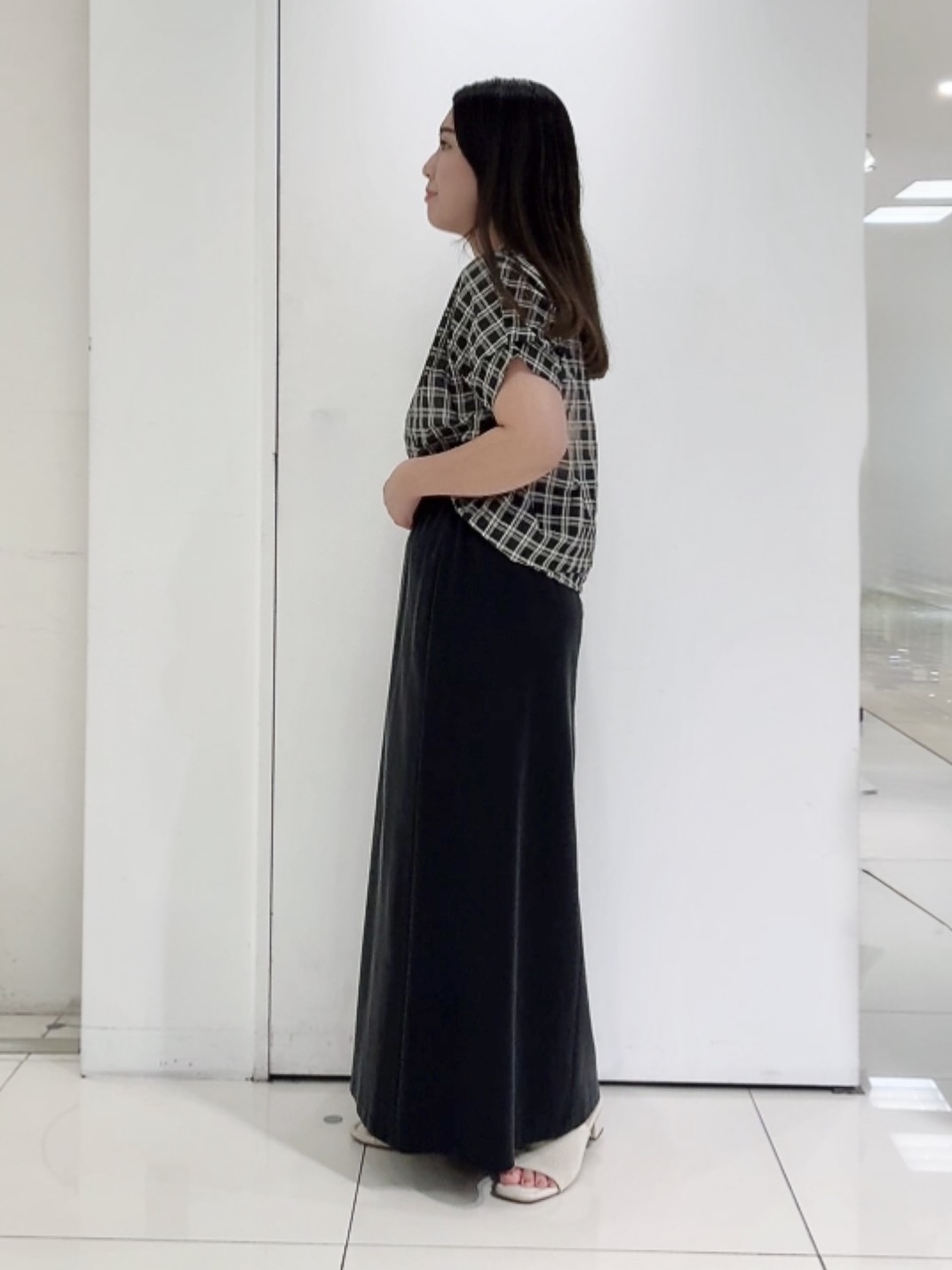 なかじさんの「UNTITLED｜【追加】メタリックメッシュトート」を使ったコーディネート