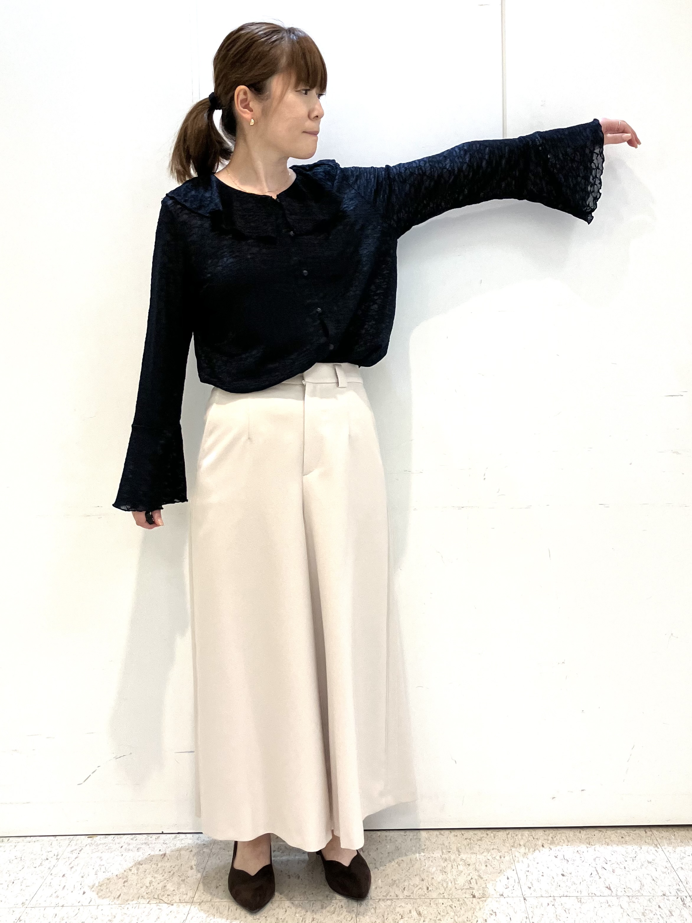 kozuさんの「Reflect｜【洗える】フリルレースブラウス」を使ったコーディネート