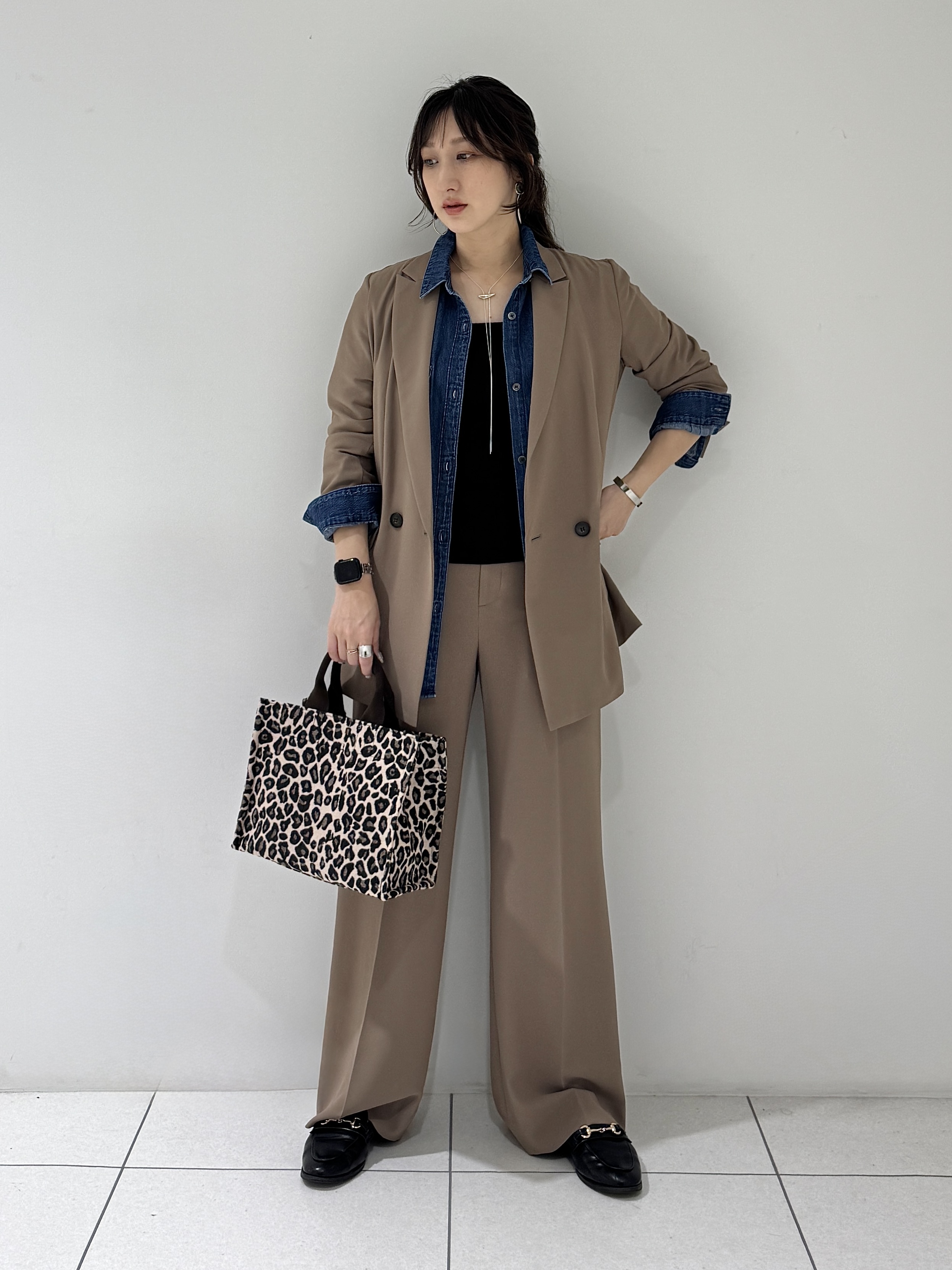 そんさんの「INDIVI｜【接触冷感/UVケア/着る日傘】ダブルジャケット」を使ったコーディネート