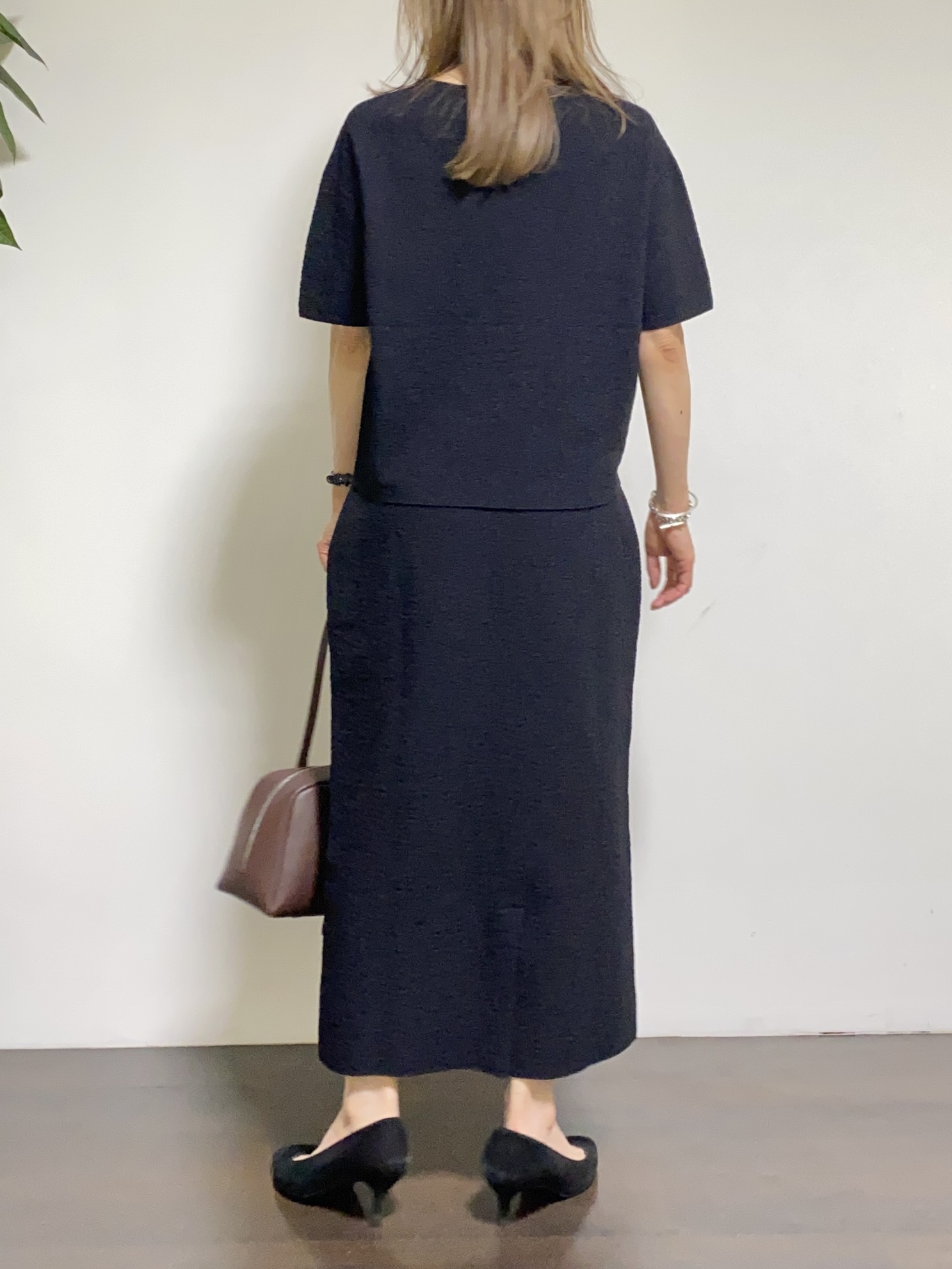 tomoさんの「UNTITLED｜【秋の通勤羽織/セットアップ可/UVカット】エアリークール半袖ジャケット」を使ったコーディネート