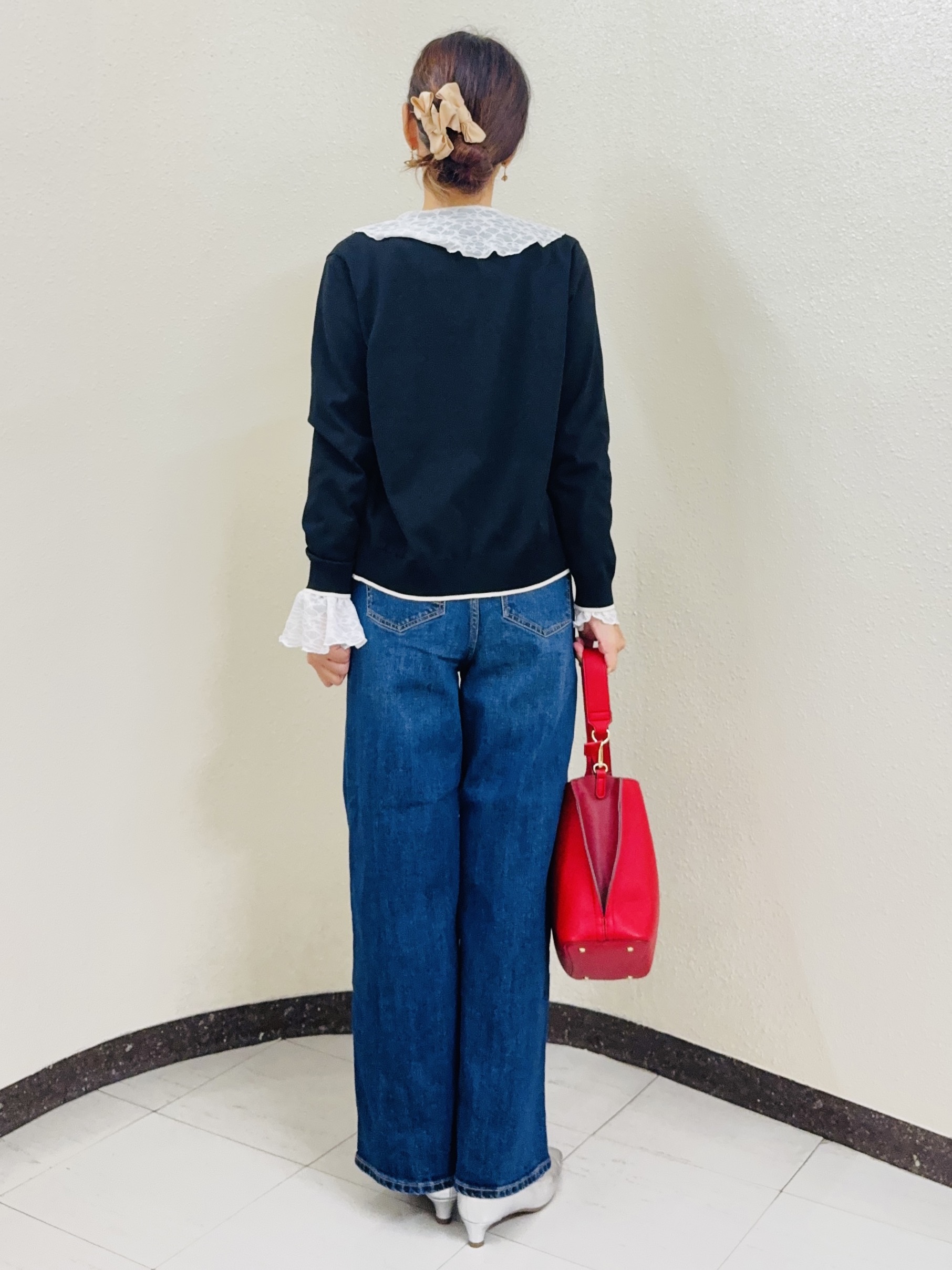 ⭐︎Eimi⭐︎さんの「Reflect｜【洗える】フリルレースブラウス」を使ったコーディネート