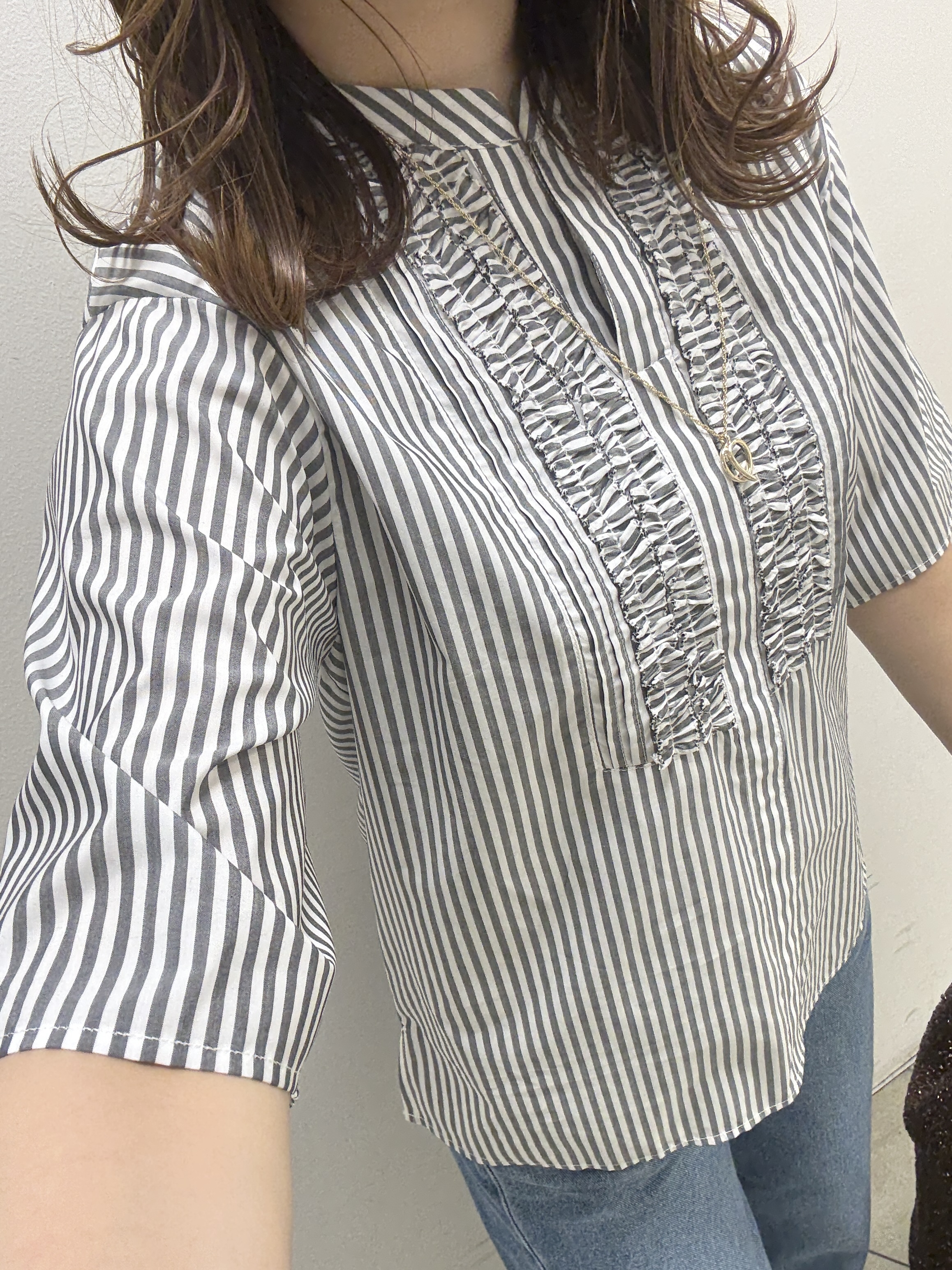 kahoさんの「INDIVI｜【新作登場！】カーブシルエットデニム」を使ったコーディネート