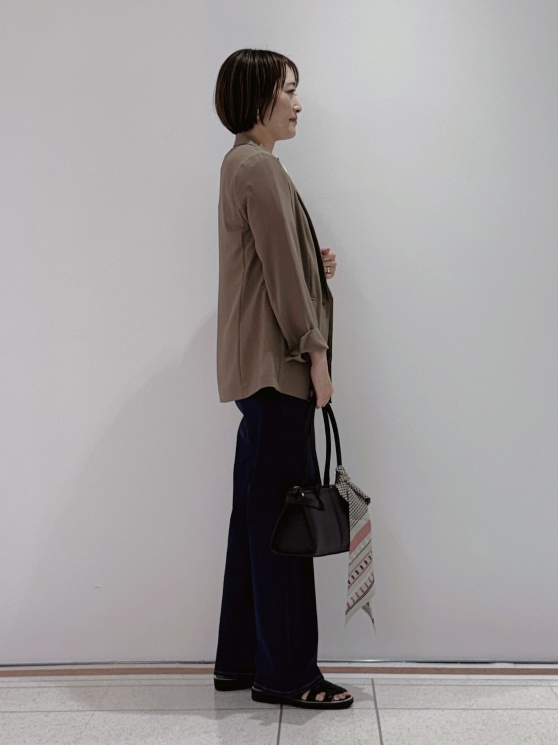 mikaさんの「INDIVI｜【接触冷感/UVケア/着る日傘】ダブルジャケット」を使ったコーディネート