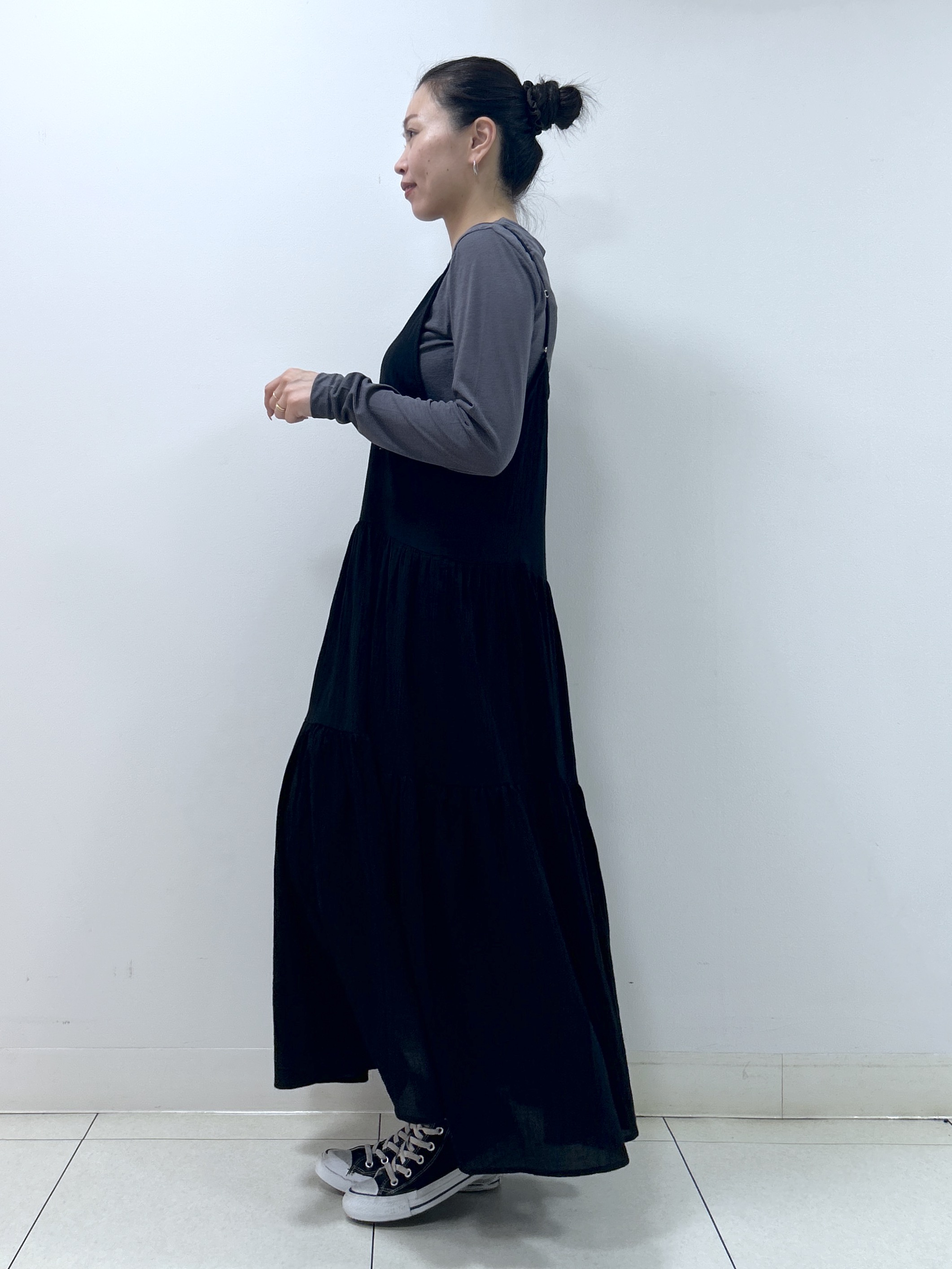 Kaiさんの「Dessin｜クルーネックシアーロングTシャツ」を使ったコーディネート