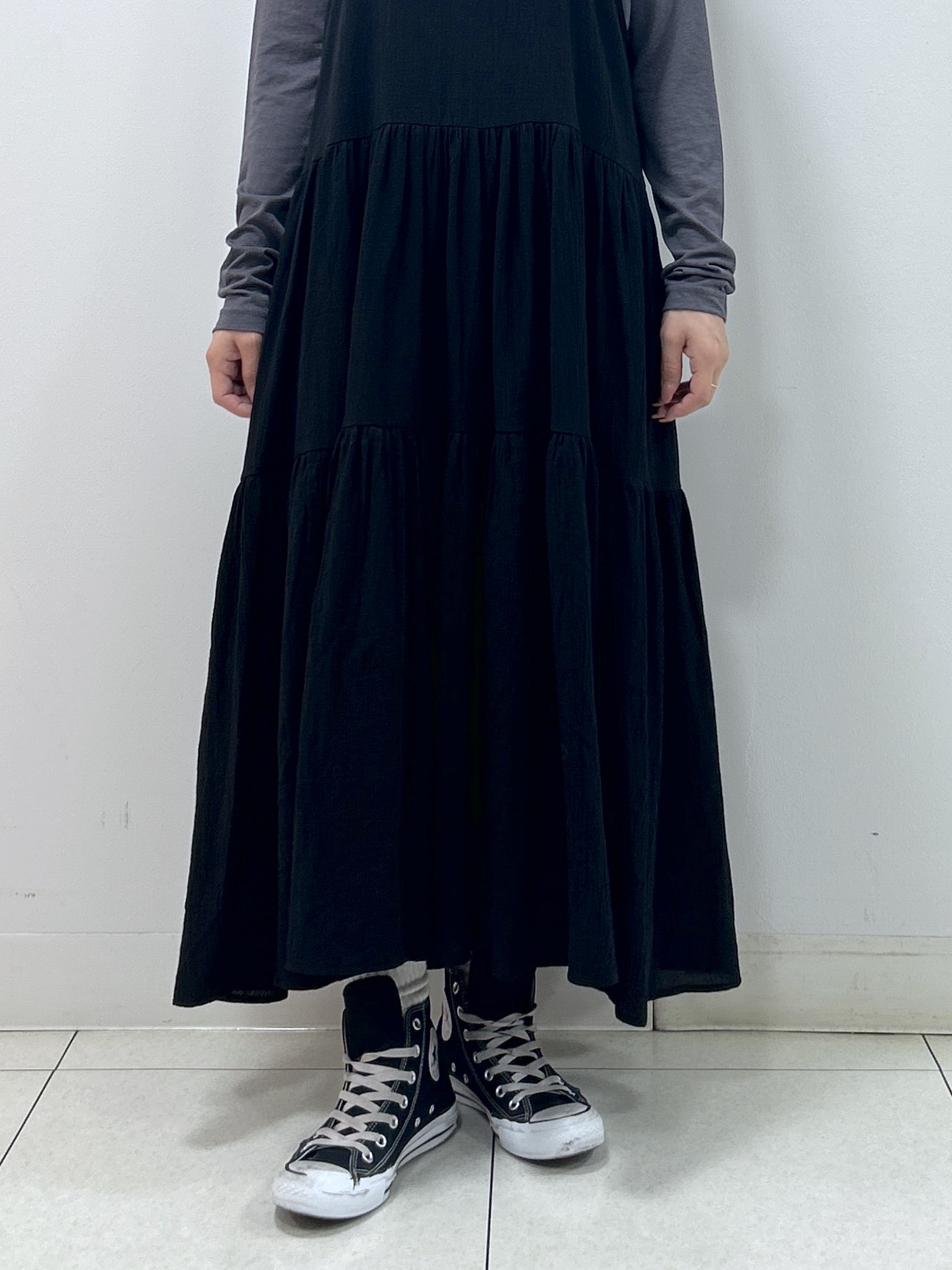 Kaiさんの「Dessin｜クルーネックシアーロングTシャツ」を使ったコーディネート