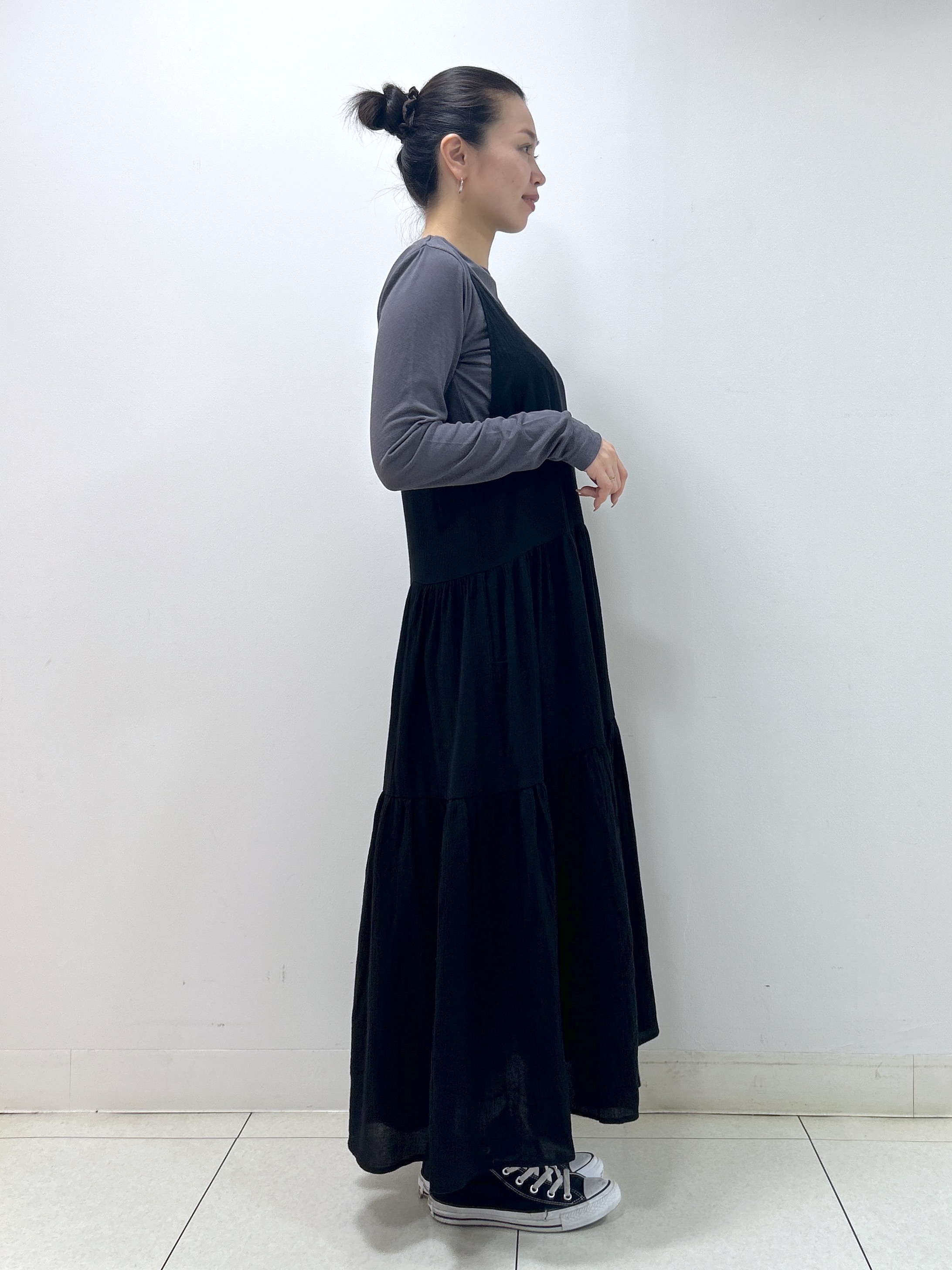Kaiさんの「Dessin｜クルーネックシアーロングTシャツ」を使ったコーディネート