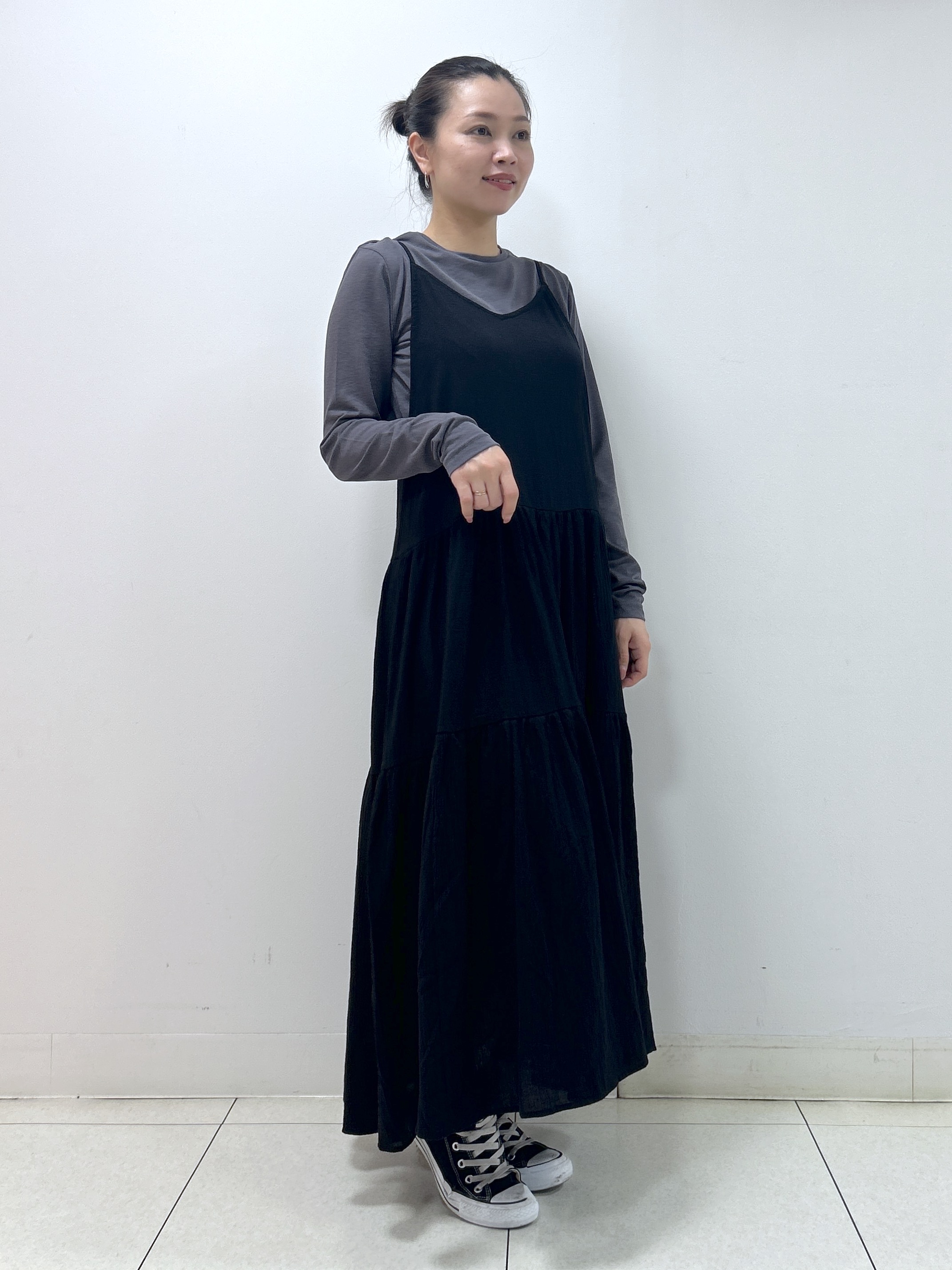 Kaiさんの「Dessin｜クルーネックシアーロングTシャツ」を使ったコーディネート
