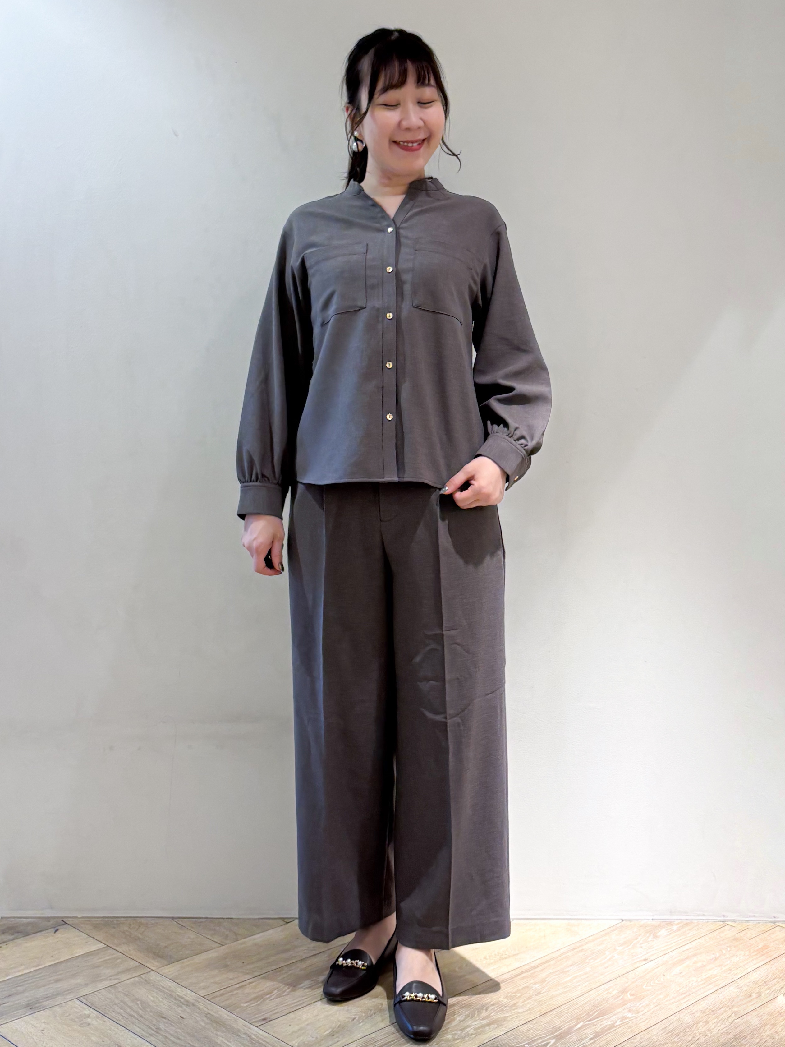 sayaさんの「index｜【高通気／遮熱】風が通るスキッパーシャツ《洗濯機OK／UVケア／防シワ》」を使ったコーディネート
