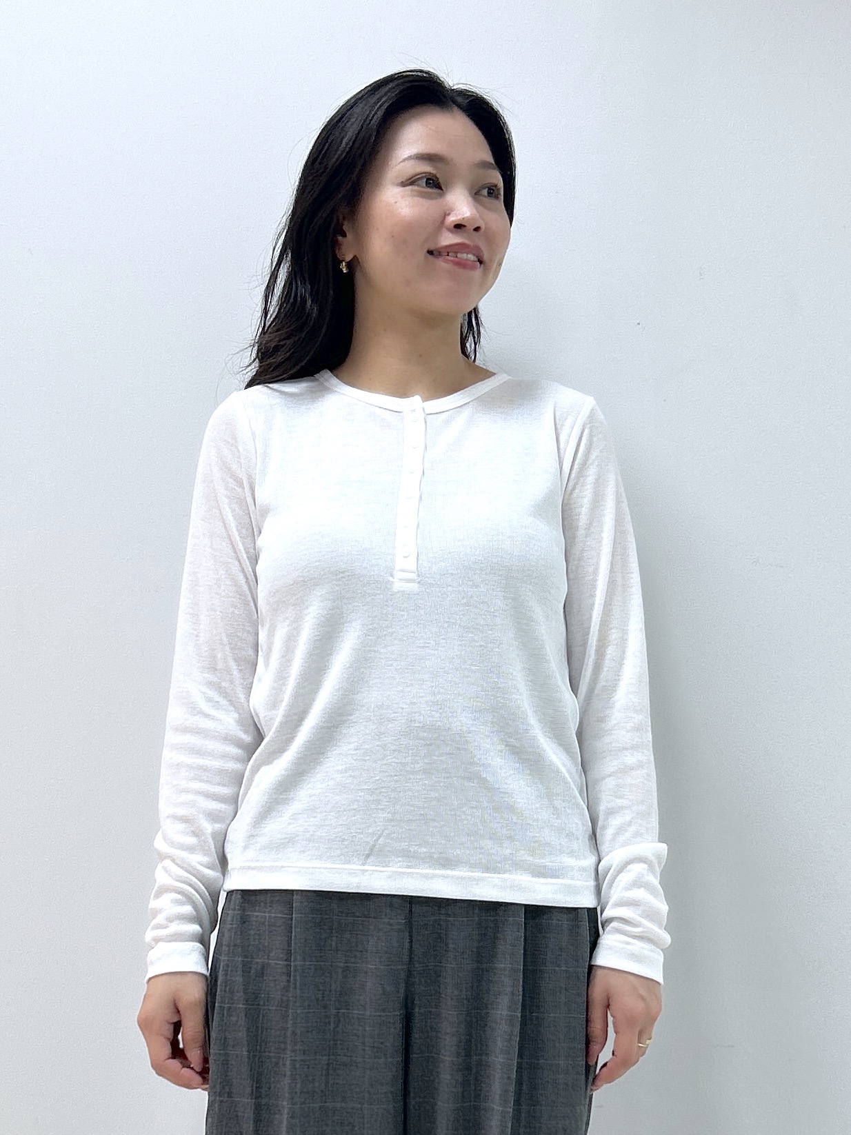Kaiさんの「Dessin｜シアーテレコヘンリーネックプルオーバー」を使ったコーディネート