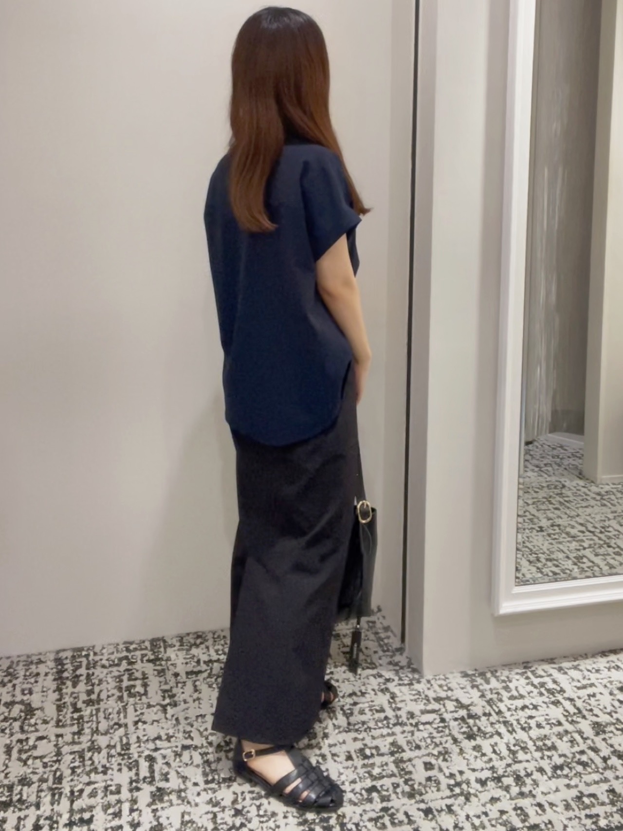 ELENAさんの「UNTITLED｜【残暑も快適/セットアップ可/接触冷感】エアリークールブラウス」を使ったコーディネート