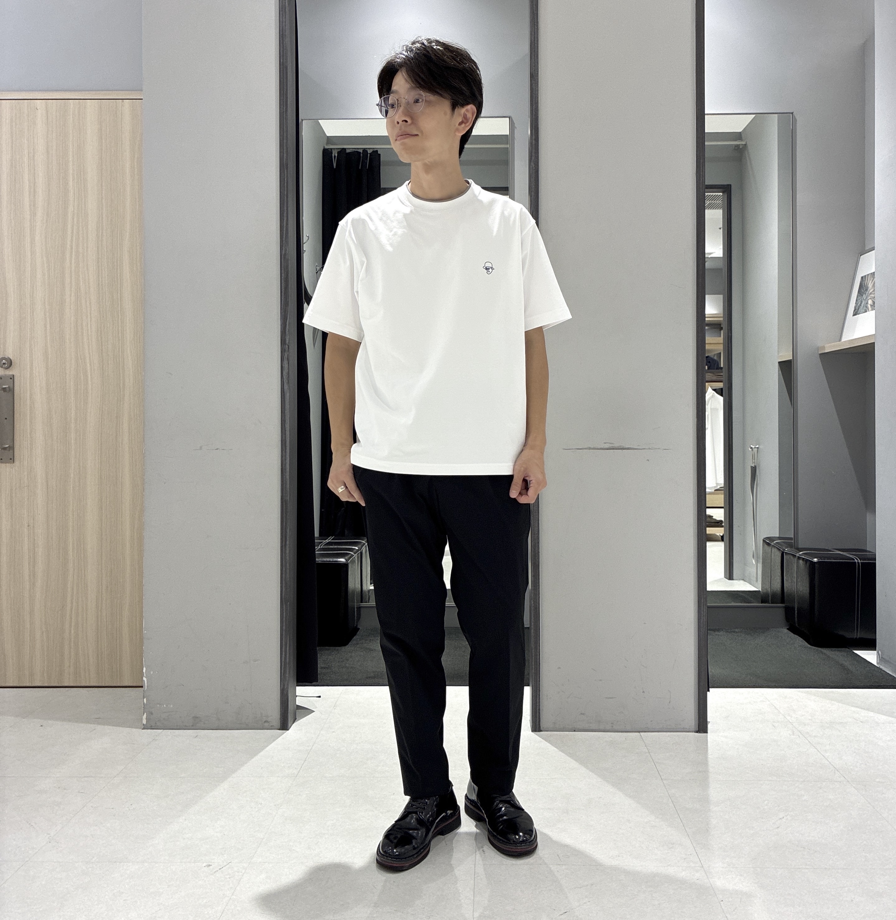 わいずみさんの「TAKEO KIKUCHI｜【抗菌防臭/シーズンレス】シアサッカー ジャージシャツ」を使ったコーディネート