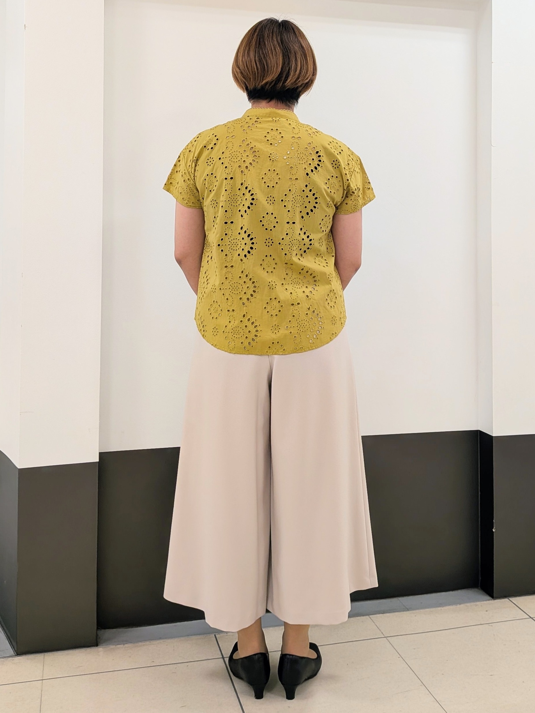 じゅりさんの「Reflect｜【通勤◎】カットワーク刺繍レース シャツブラウス」を使ったコーディネート