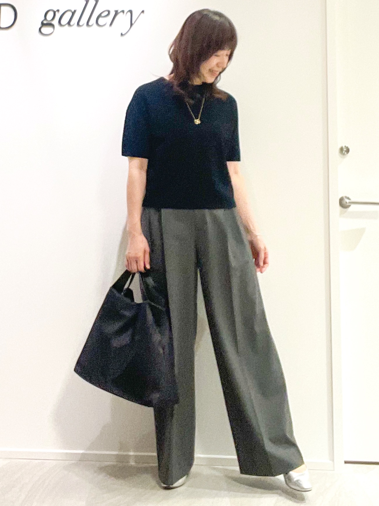 めいさんの「UNTITLED｜【セットアップ可】ドライタッチニットプルオーバー」を使ったコーディネート