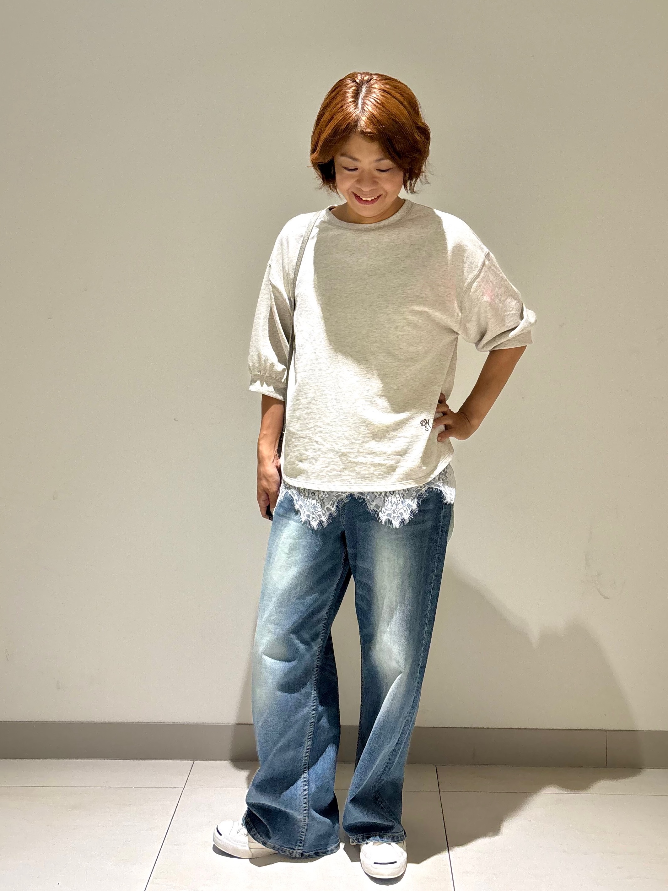 Haruさんの「Dessin｜サテンレース キャミソール」を使ったコーディネート
