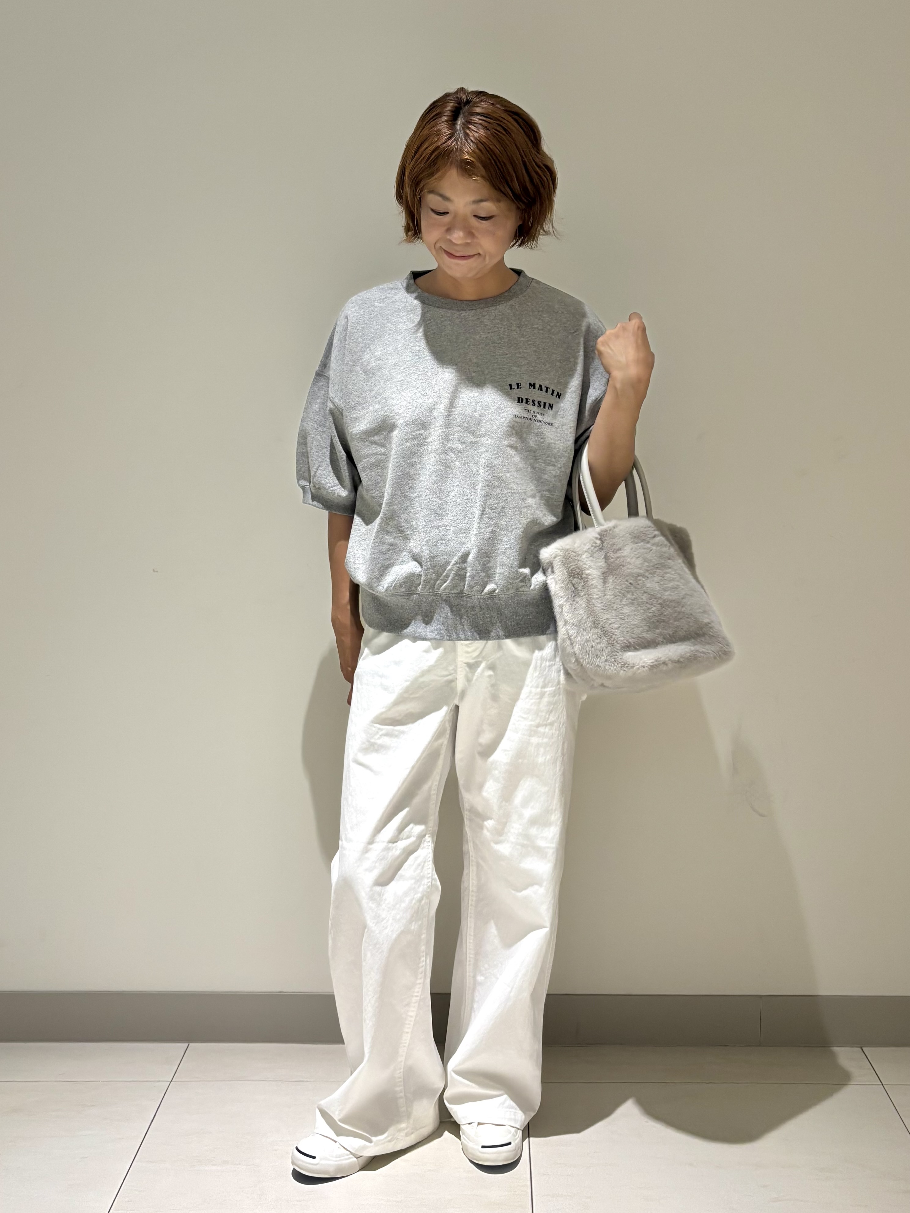 Haruさんの「Dessin｜ハーフスリーブロゴプルオーバー」を使ったコーディネート