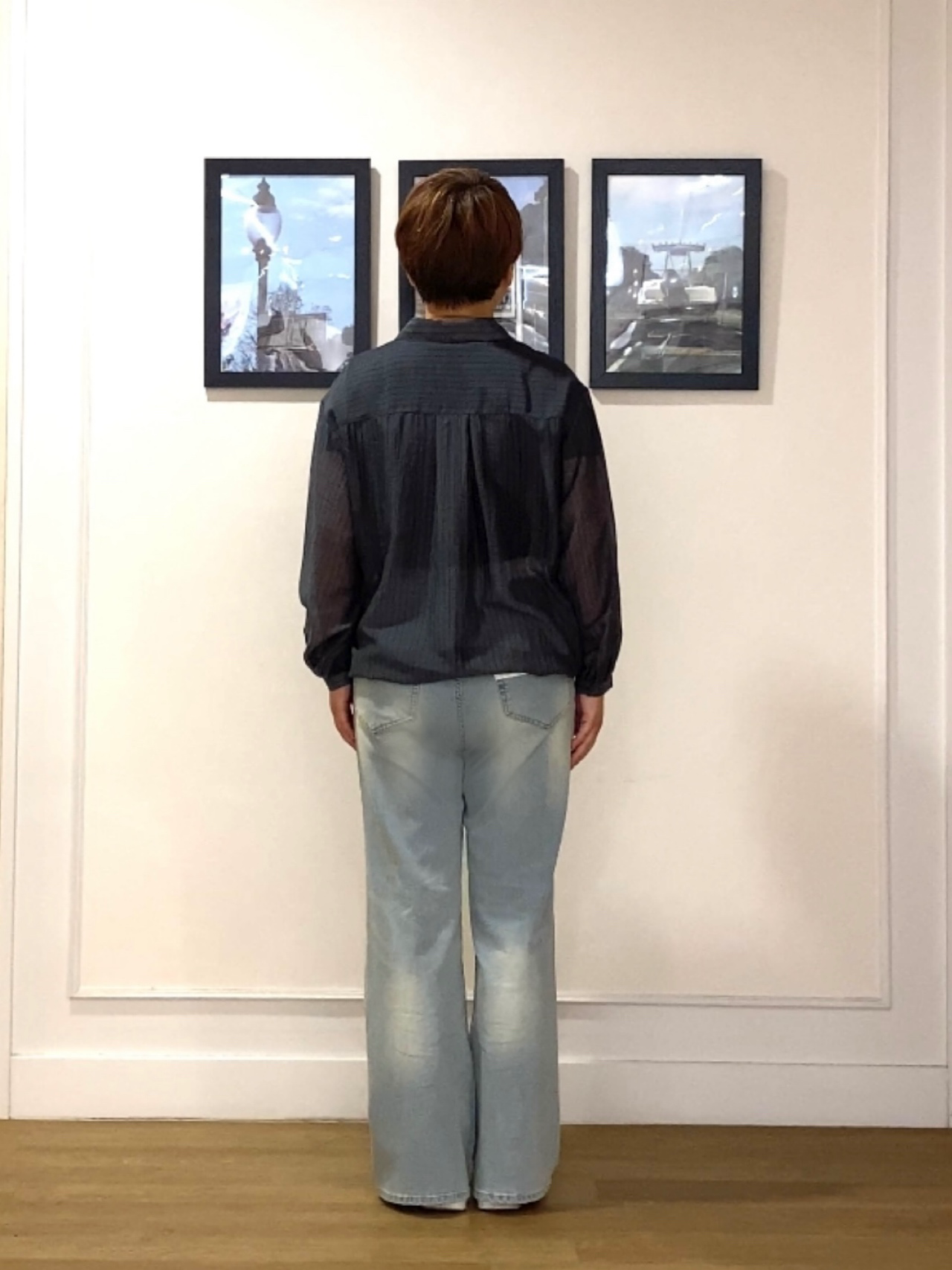 Hiroさんの「Dessin｜シアーストライプドロストシャツ」を使ったコーディネート