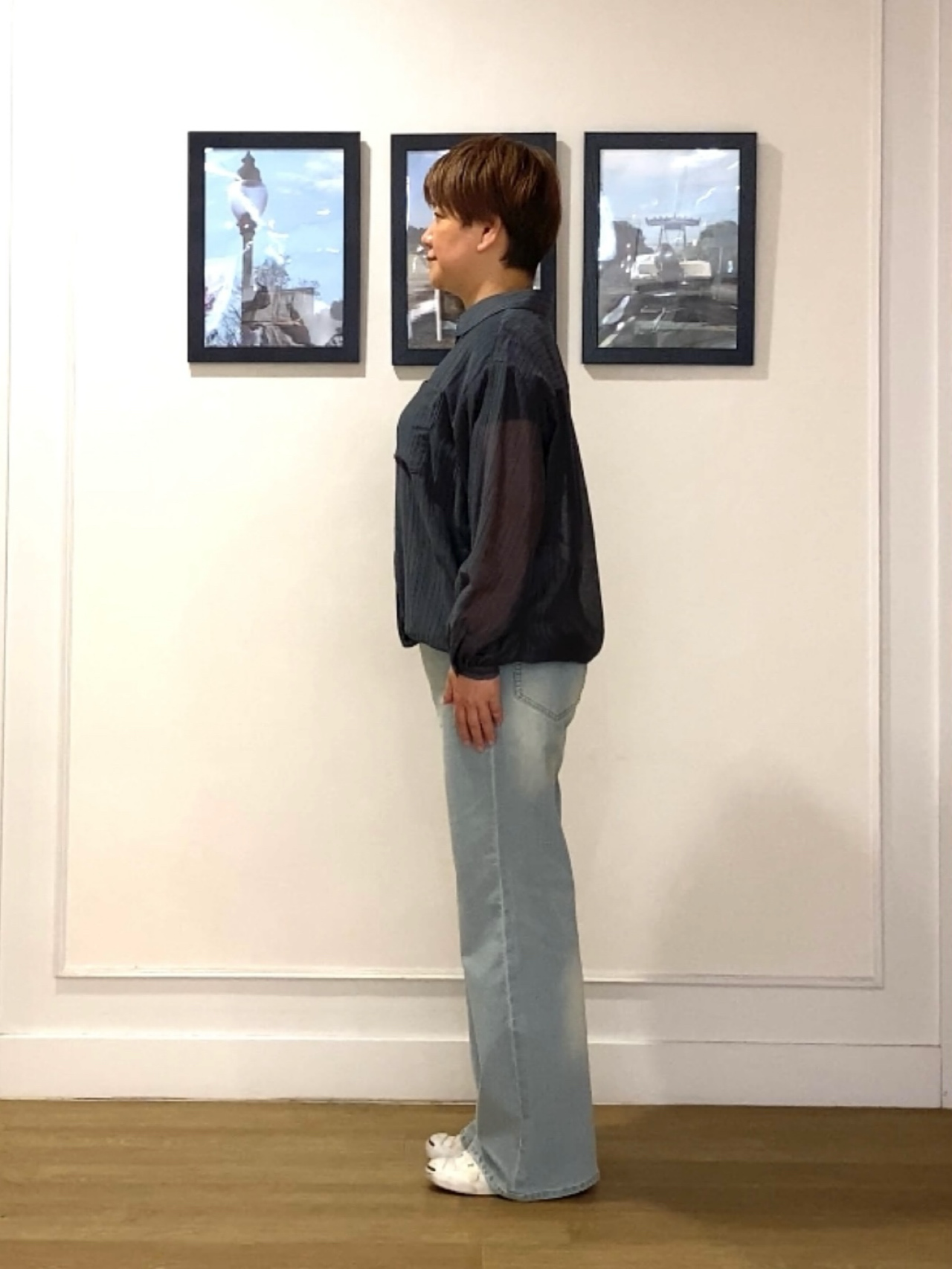 Hiroさんの「Dessin｜シアーストライプドロストシャツ」を使ったコーディネート