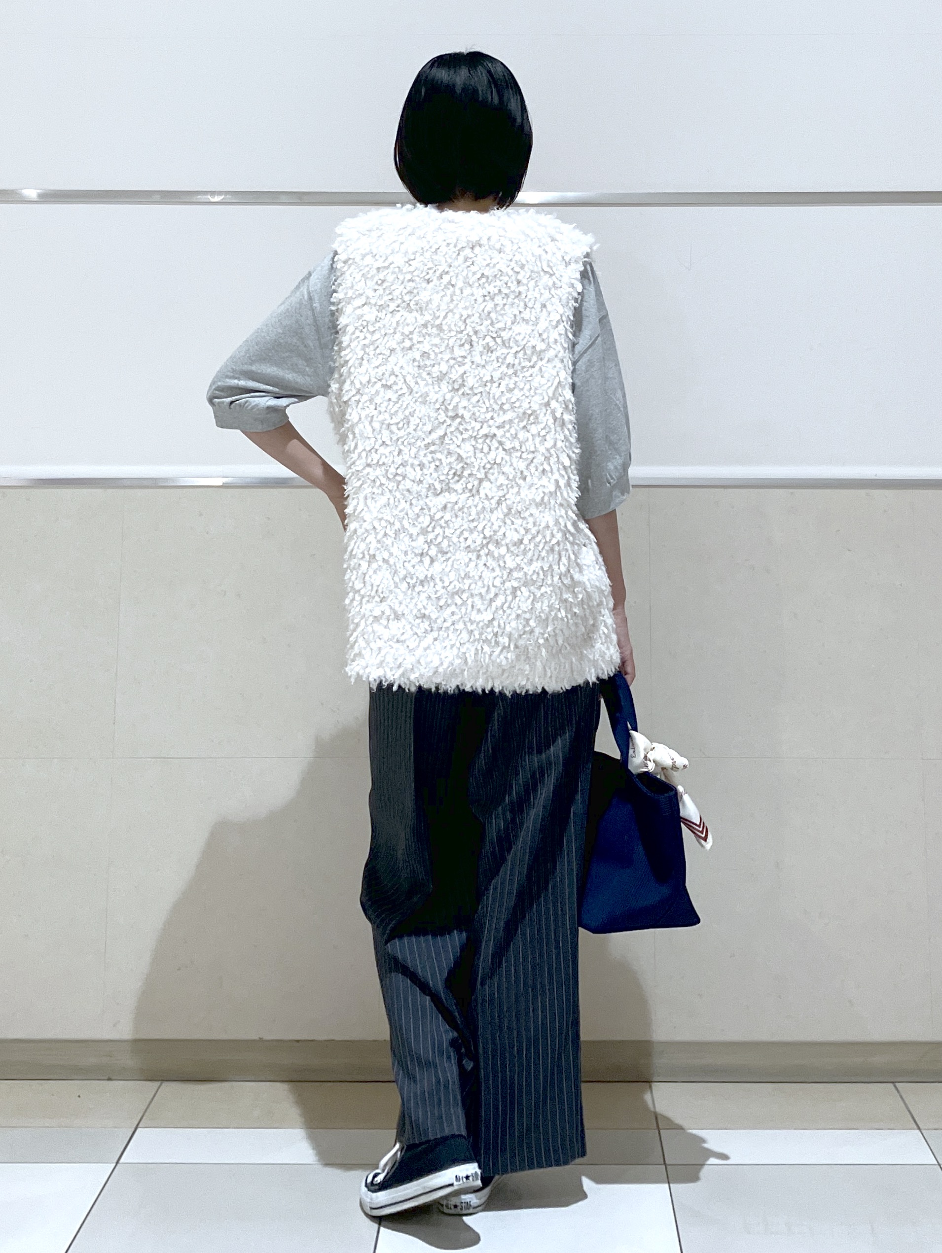 eriko さんの「Dessin｜【高レビュー/洗える/XS-L】バックヘンリーミニ裏毛 5分袖」を使ったコーディネート