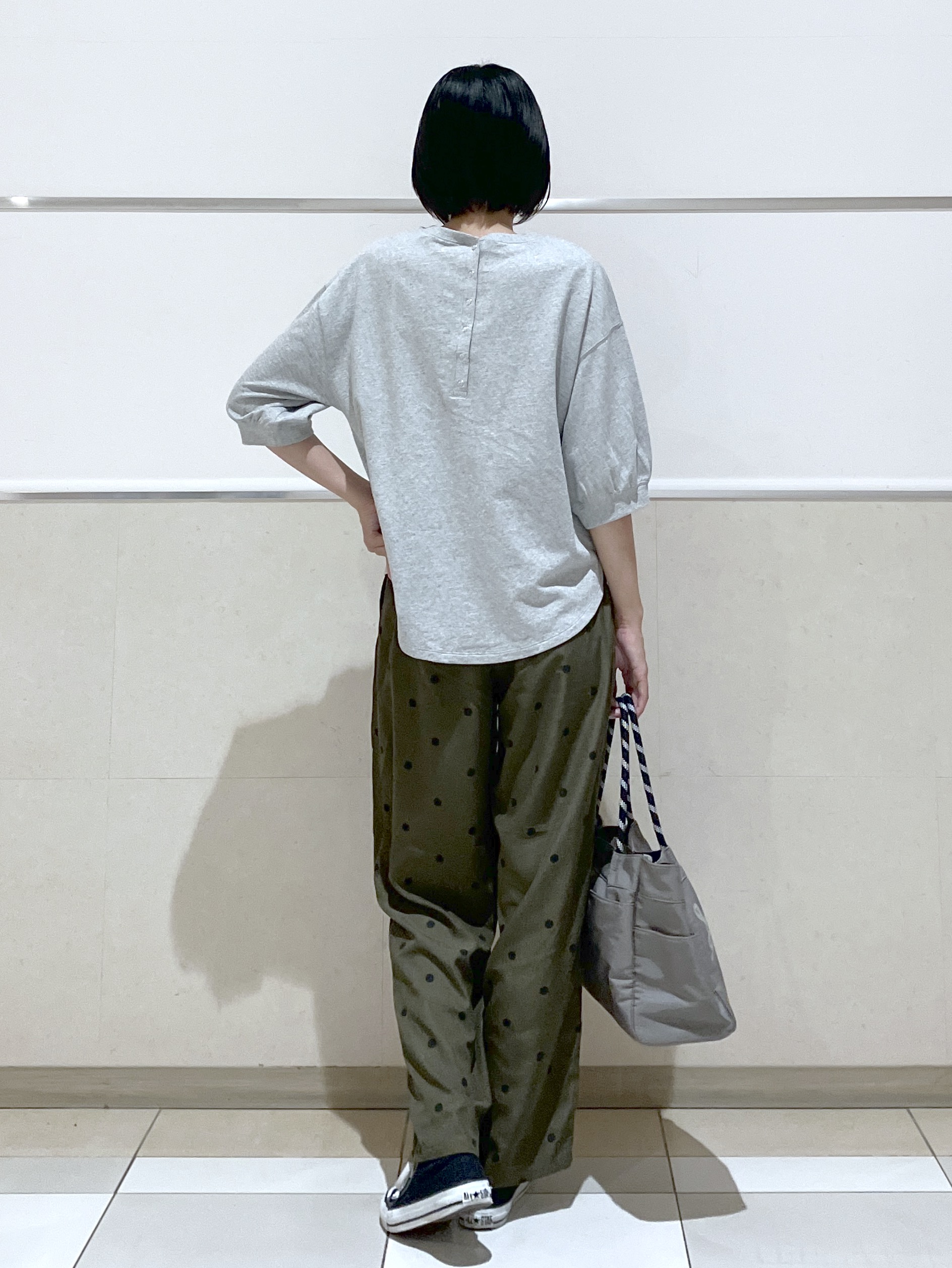 eriko さんの「Dessin｜バックヘンリーカットソー5分袖」を使ったコーディネート