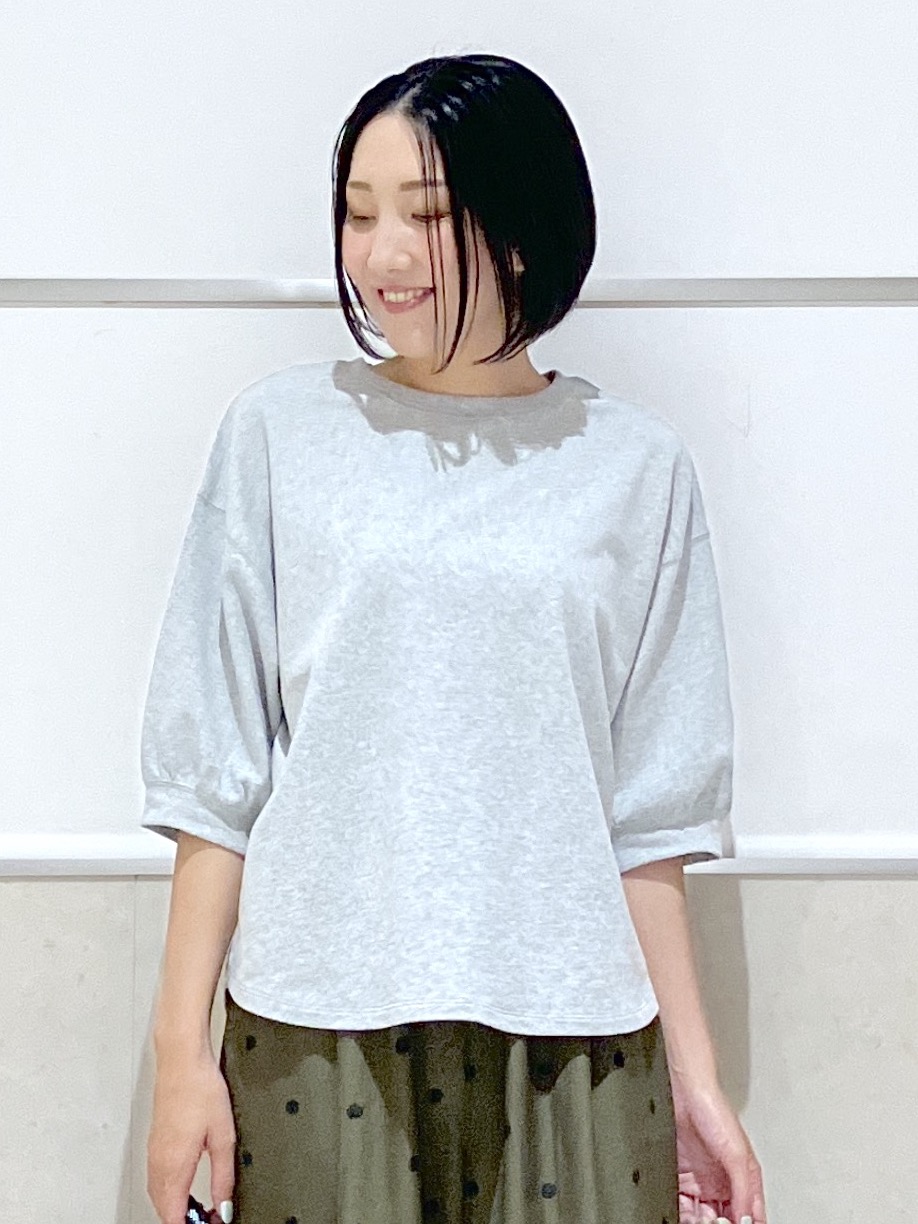 eriko さんの「Dessin｜バックヘンリーカットソー5分袖」を使ったコーディネート