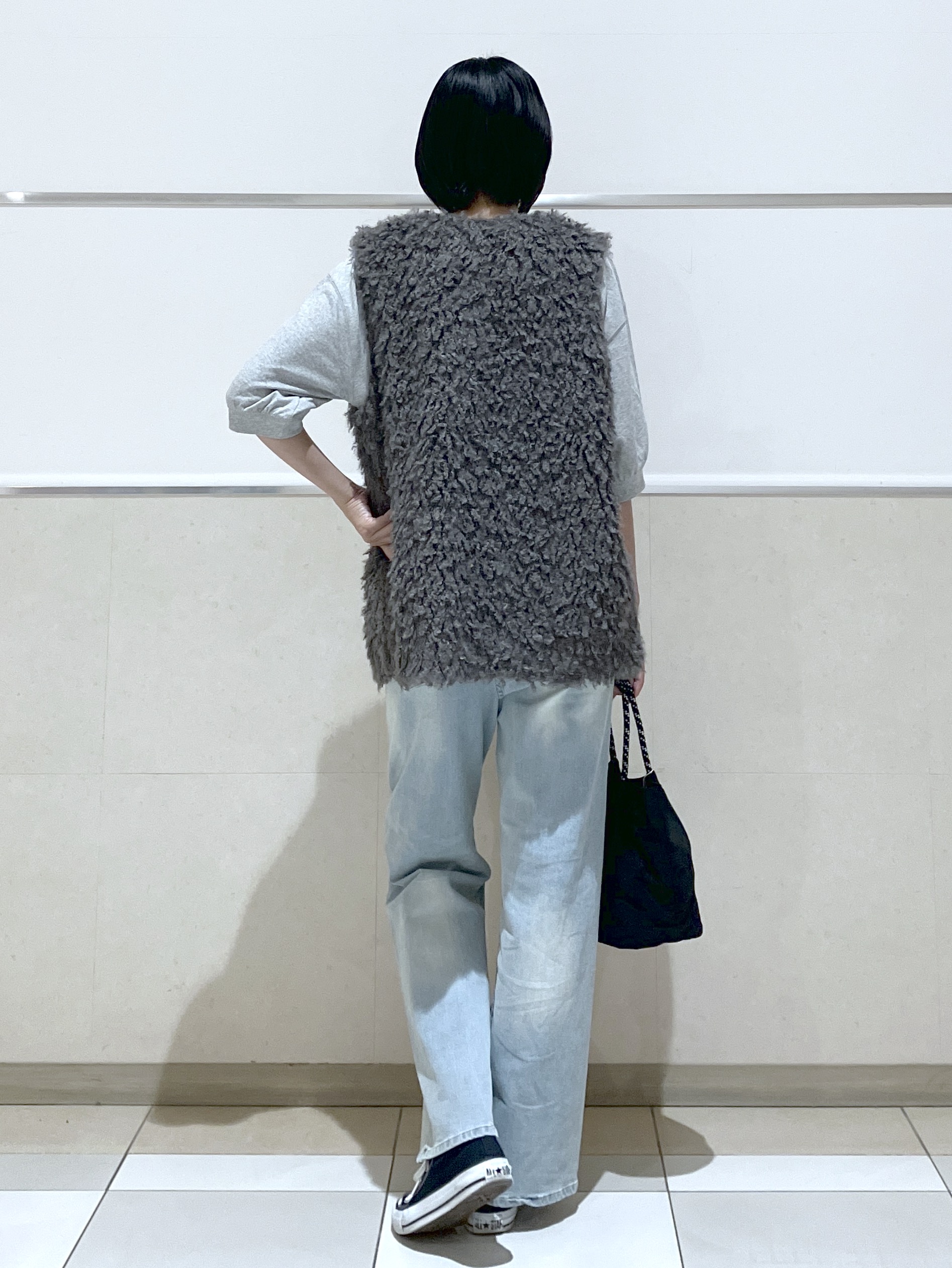 eriko さんの「Dessin｜【洗える/XS-L】バックヘンリーミニ裏毛 5分袖」を使ったコーディネート