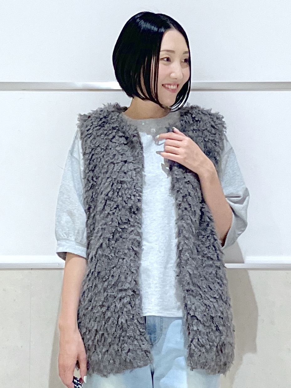 eriko さんの「Dessin｜【洗える/XS-L】バックヘンリーミニ裏毛 5分袖」を使ったコーディネート