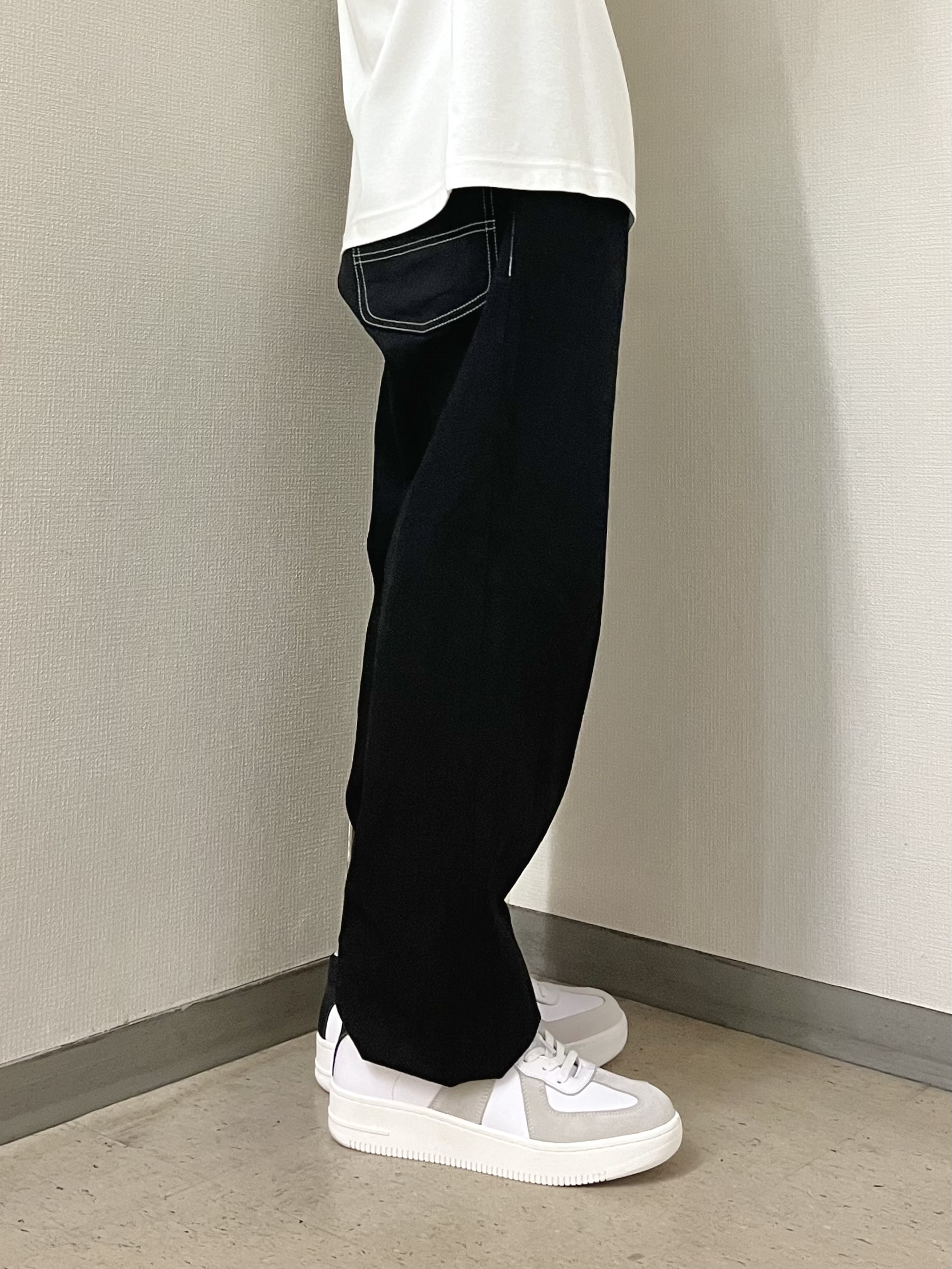 URAさんの「TAKEO KIKUCHI｜【BOWLER HAT LABEL】アイスクリアコットン ラッキーセブン 半袖Tシャツ」を使ったコーディネート