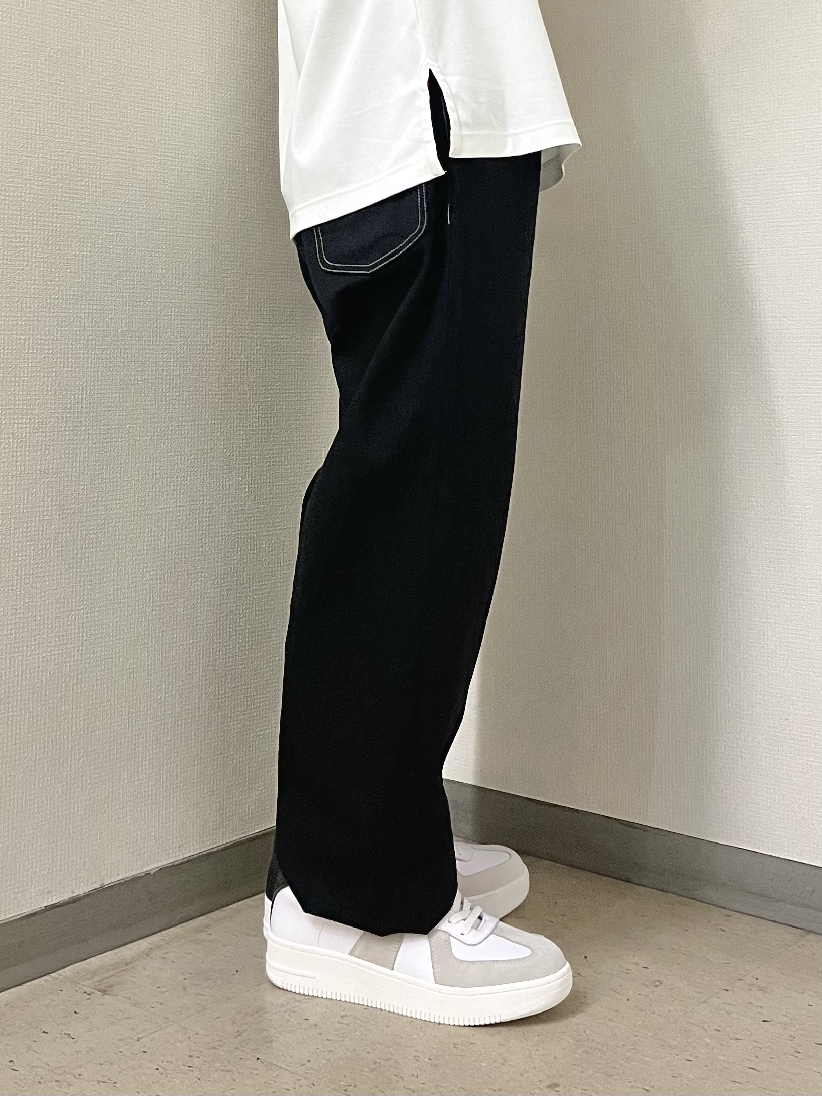 URAさんの「TAKEO KIKUCHI｜【BOWLER HAT LABEL】アイスクリアコットン ボーラーハットウォーカー ポロシャツ」を使ったコーディネート