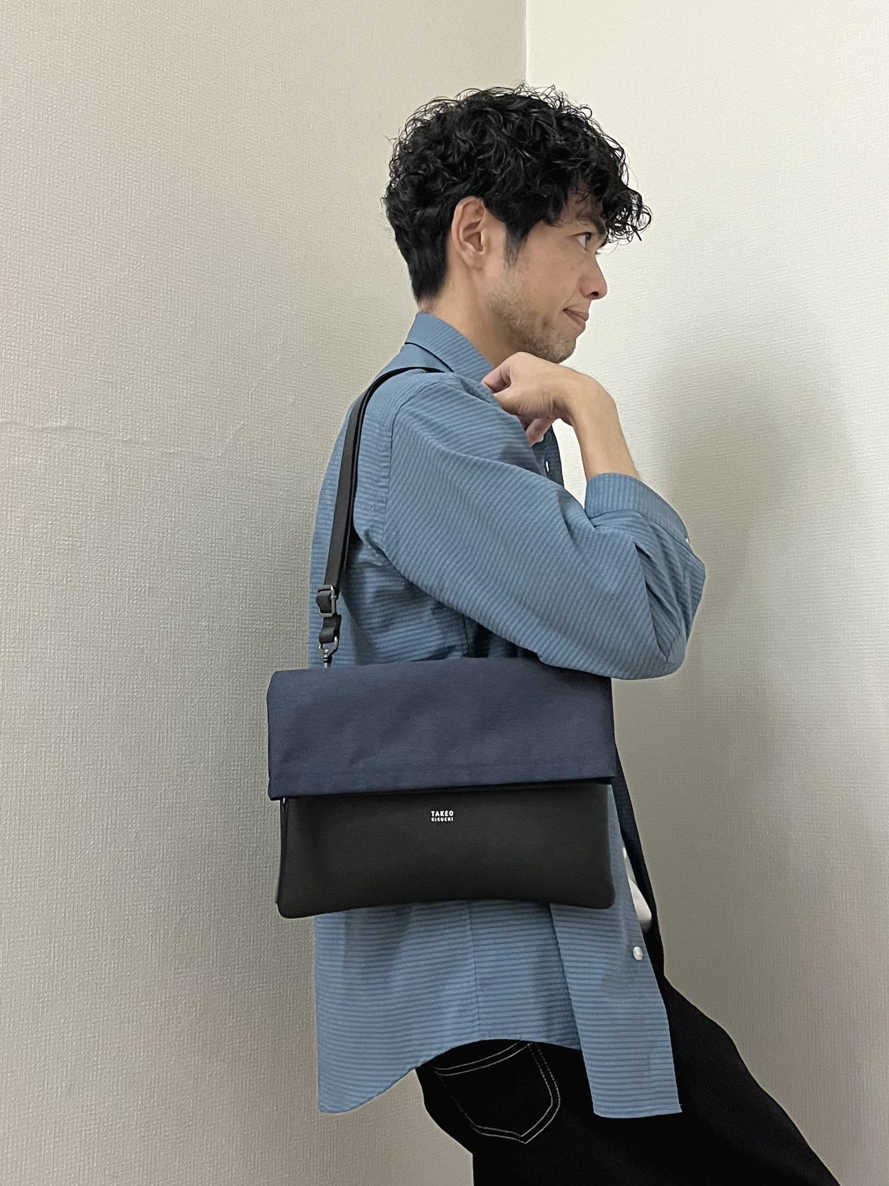 URAさんの「TAKEO KIKUCHI｜【日本製】DotAir（R）サッカー7分袖シャツ」を使ったコーディネート