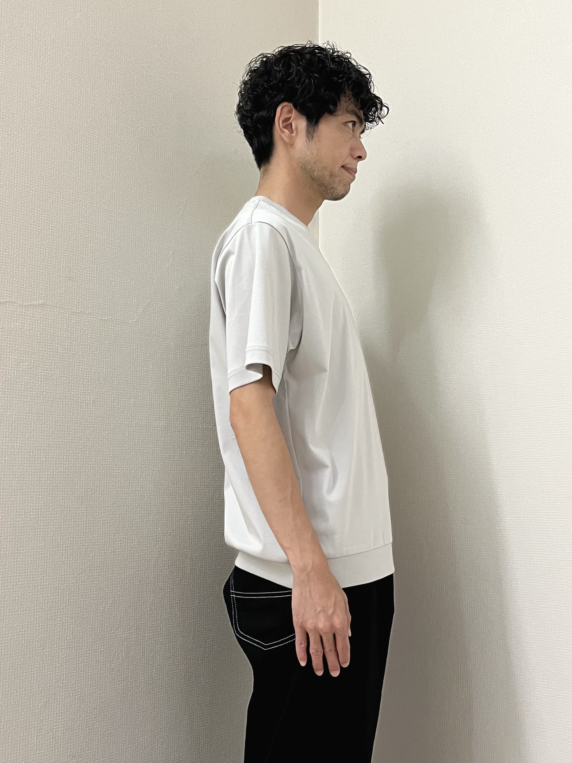 URAさんの「TAKEO KIKUCHI｜【日本製】DotAir（R）サッカー7分袖シャツ」を使ったコーディネート