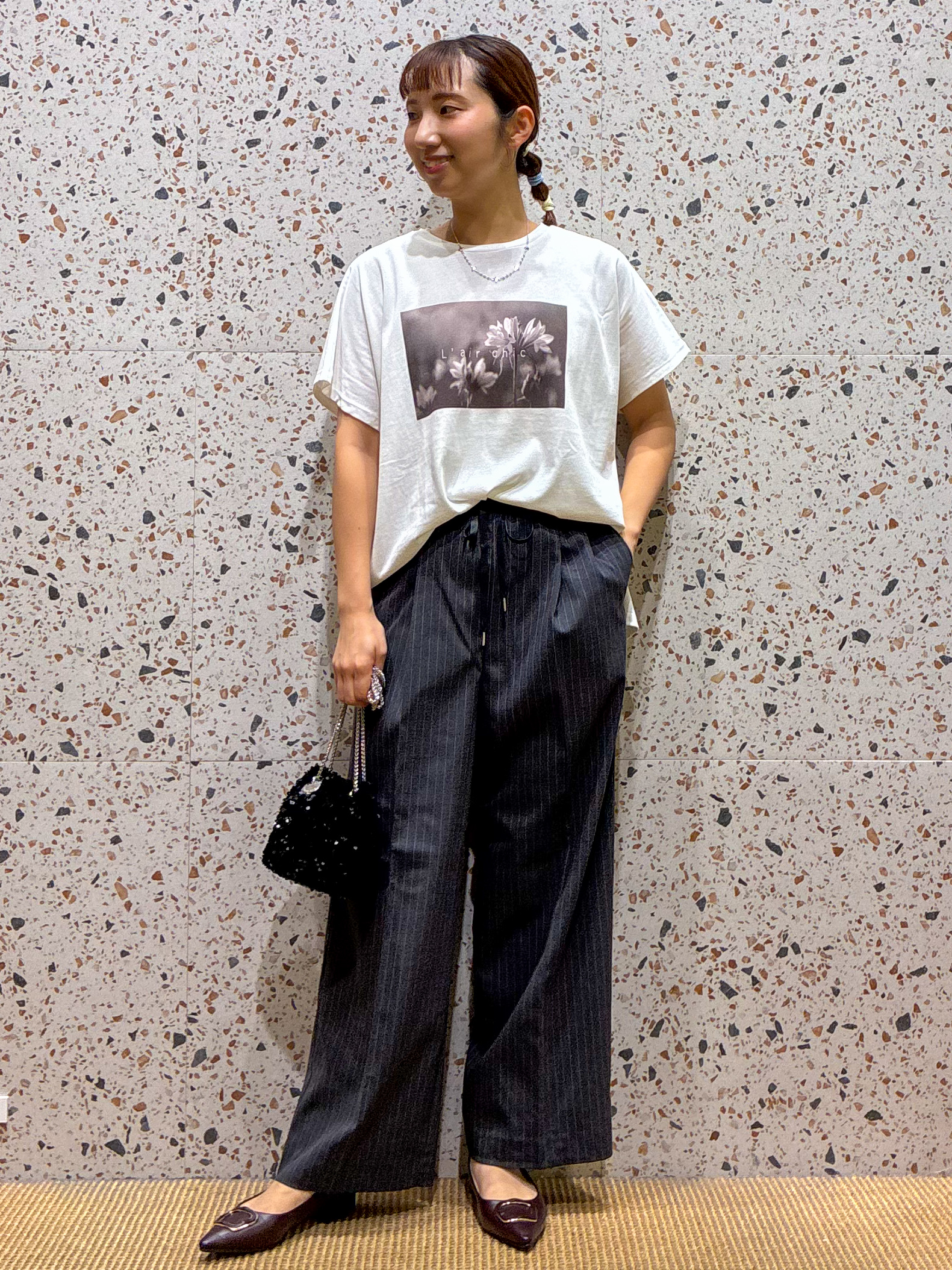 さくらさんの「OPAQUE.CLIP｜フォトプリントTシャツ【洗濯機OK】」を使ったコーディネート