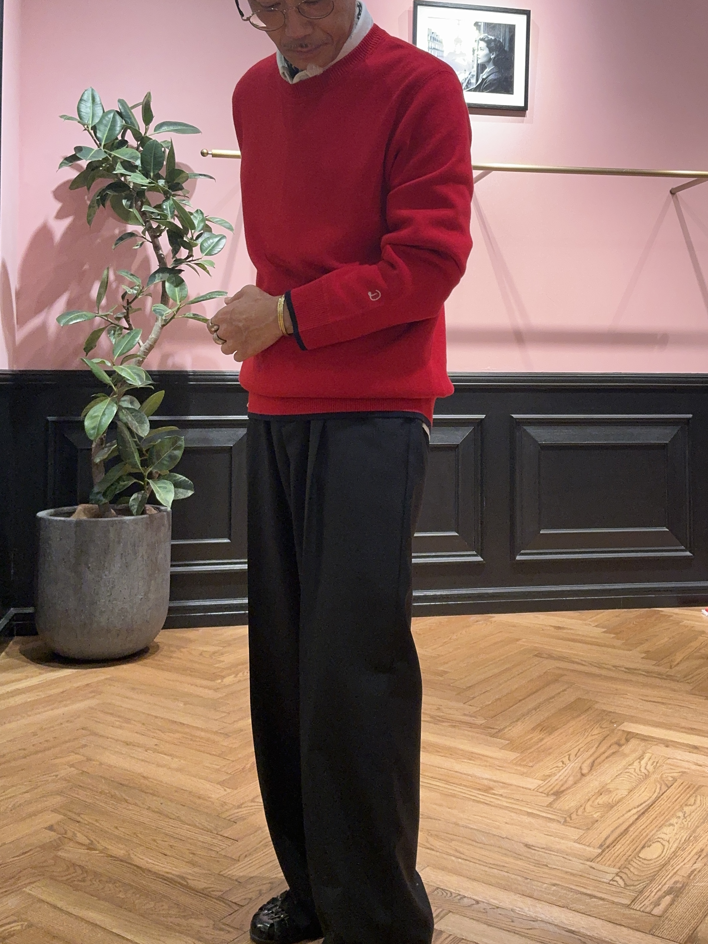 torigoeさんの「DRESSTERIOR｜【6色展開/洗濯機可】コットンカシミヤ スムースニット」を使ったコーディネート