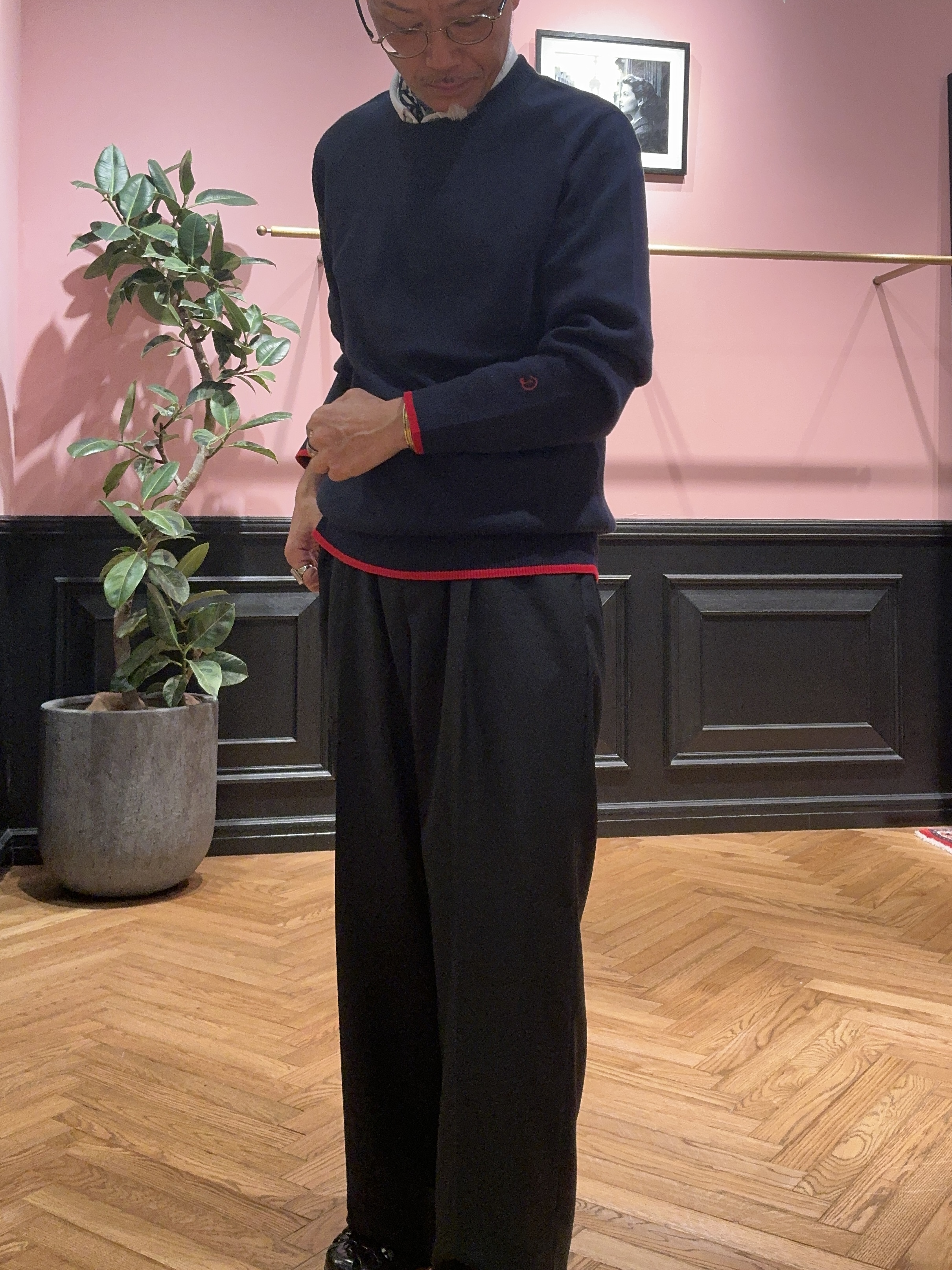 torigoeさんの「DRESSTERIOR｜【6色展開/洗濯機可】コットンカシミヤ スムースニット」を使ったコーディネート