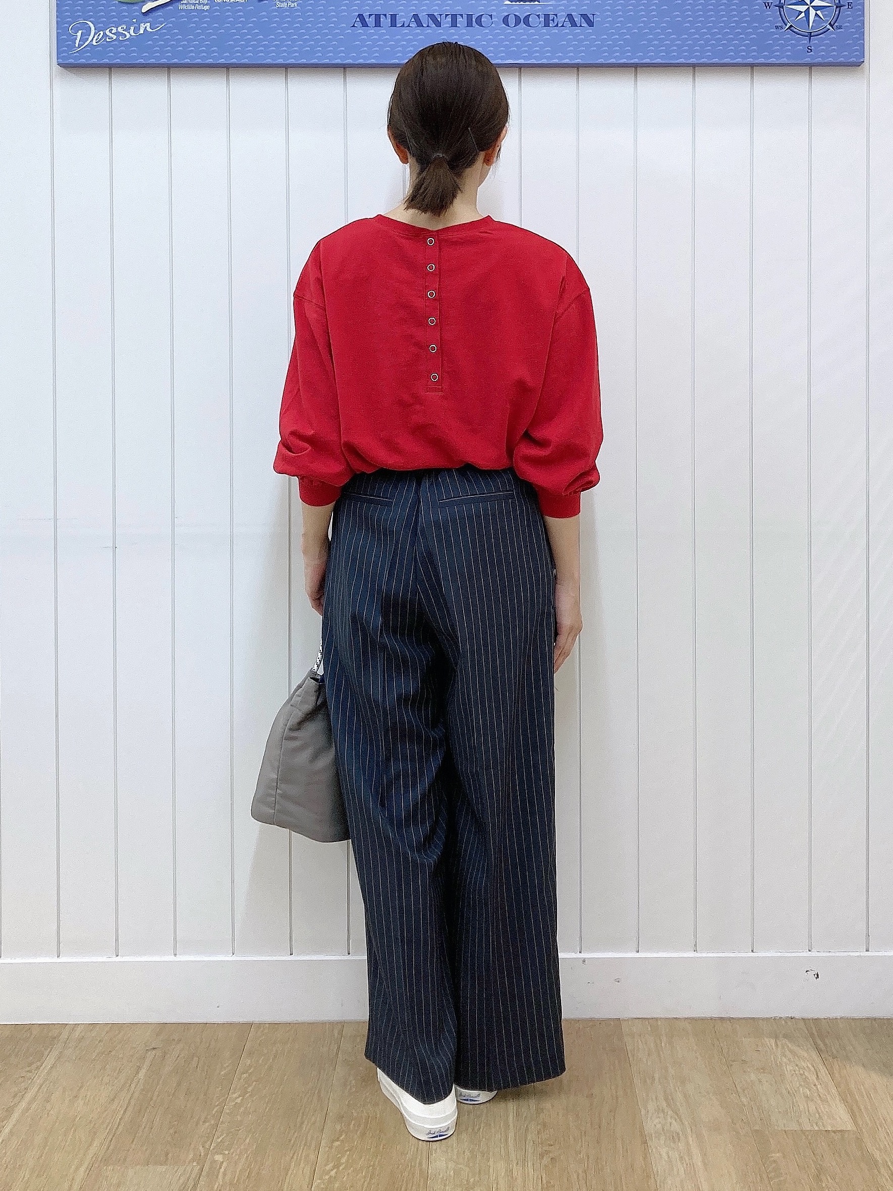 yoshiさんの「Dessin｜バックヘンリーカットソー長袖」を使ったコーディネート