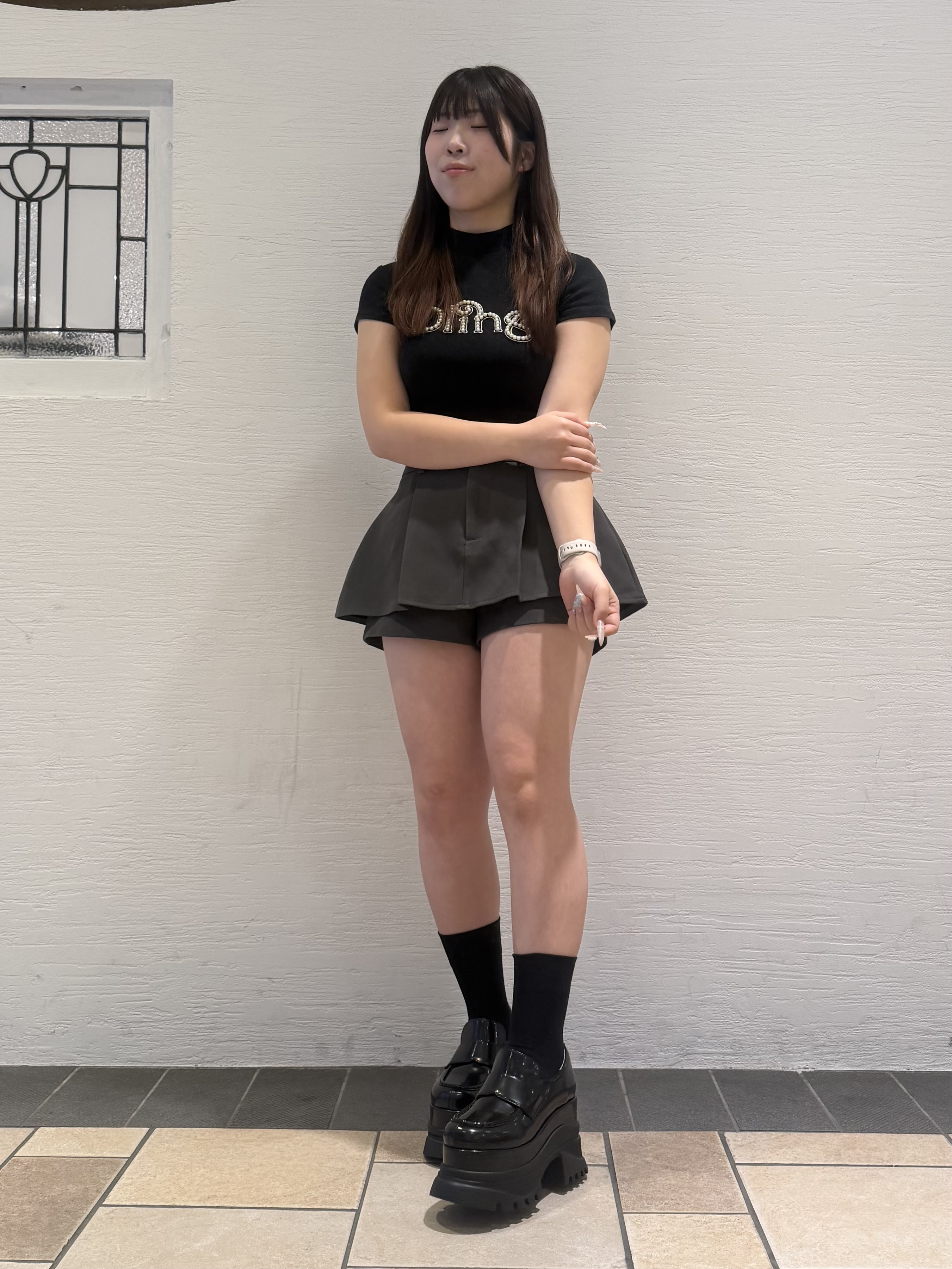 Nさんの「ESPERANZA｜プラットフォームローファー」を使ったコーディネート