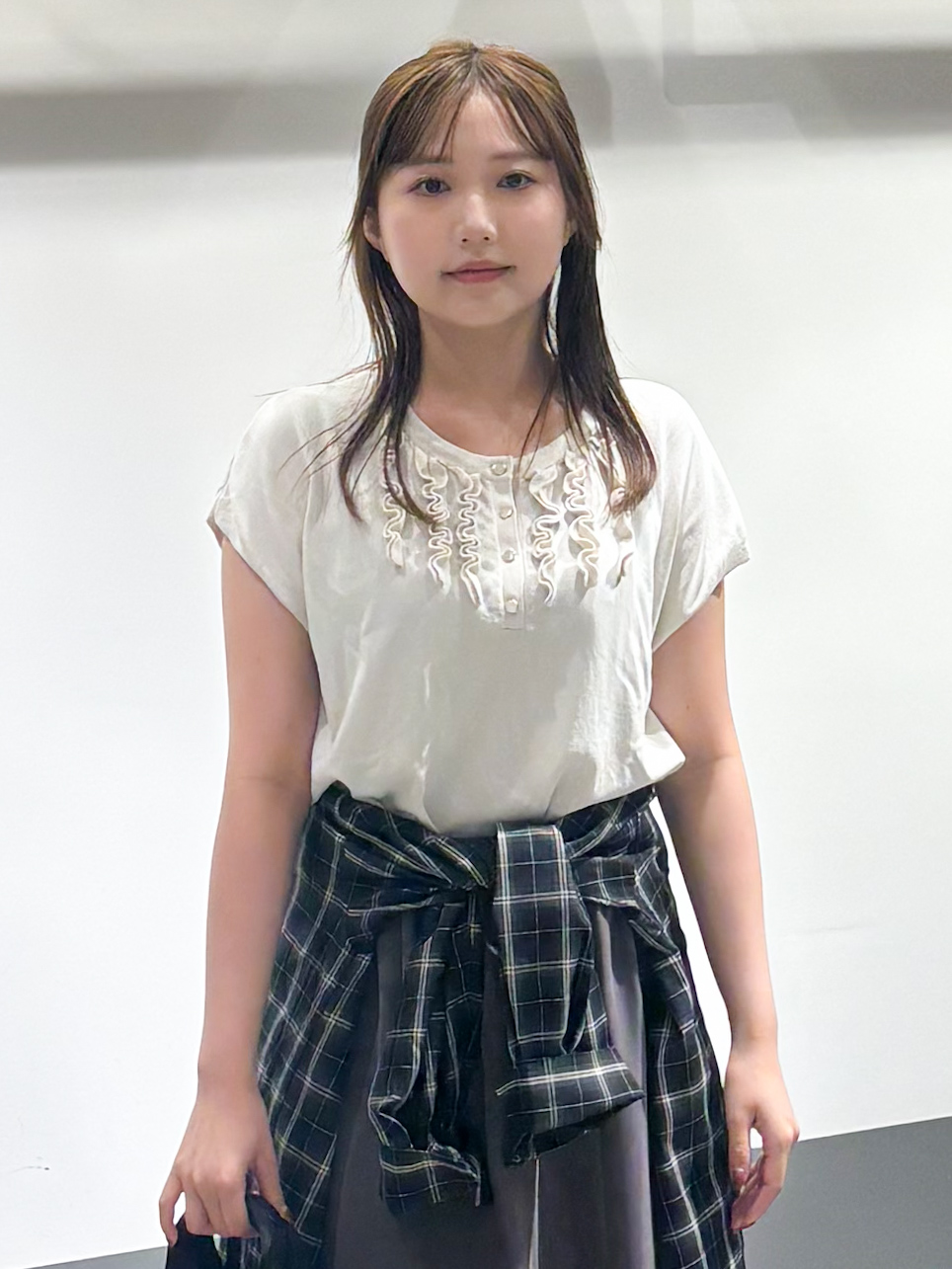 もとさんの「OPAQUE.CLIP｜チェック柄シャツ【洗濯機OK】」を使ったコーディネート
