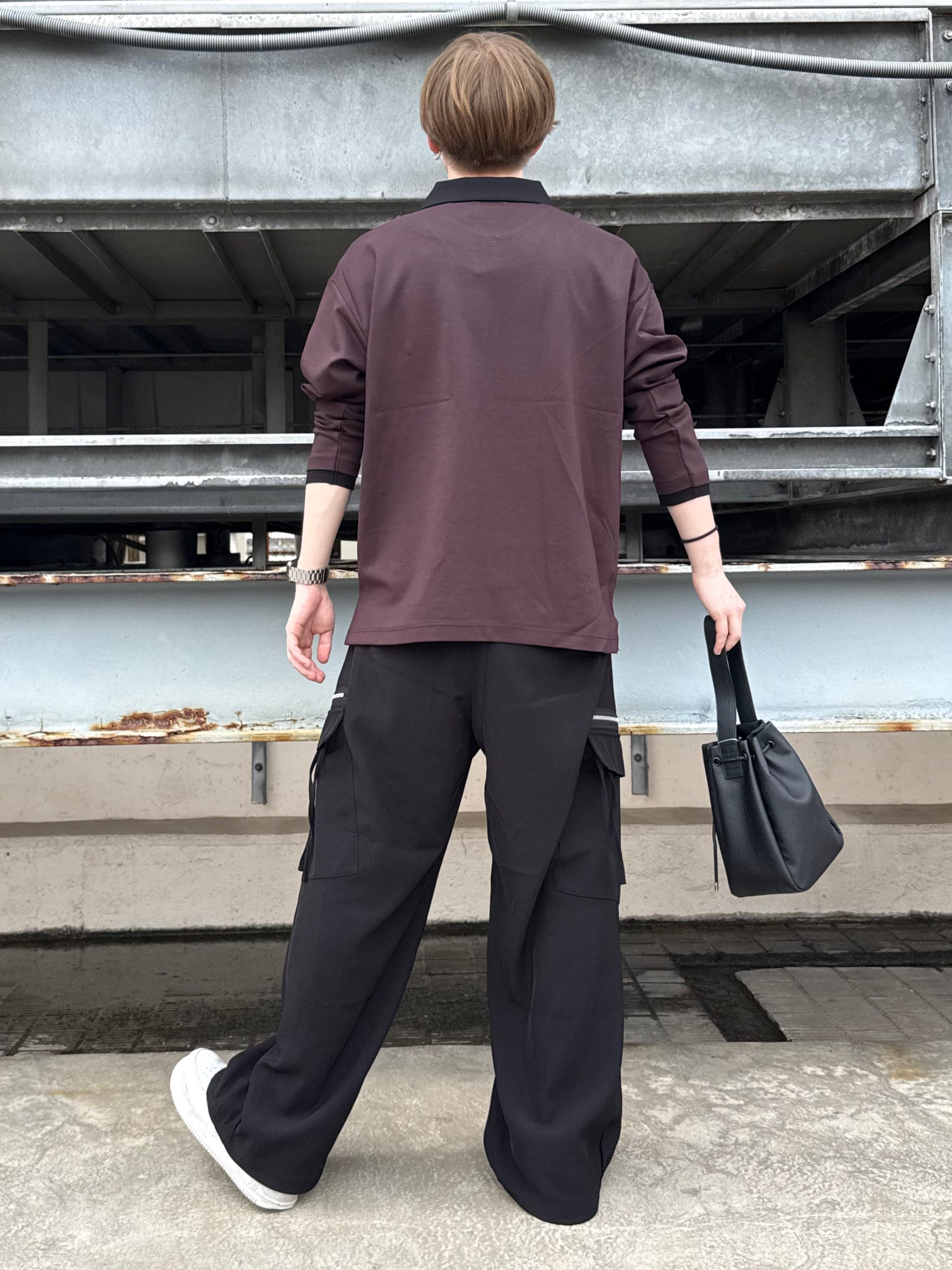カネダさんの「tk.TAKEO KIKUCHI｜襟配色ハーフジップポロシャツ」を使ったコーディネート