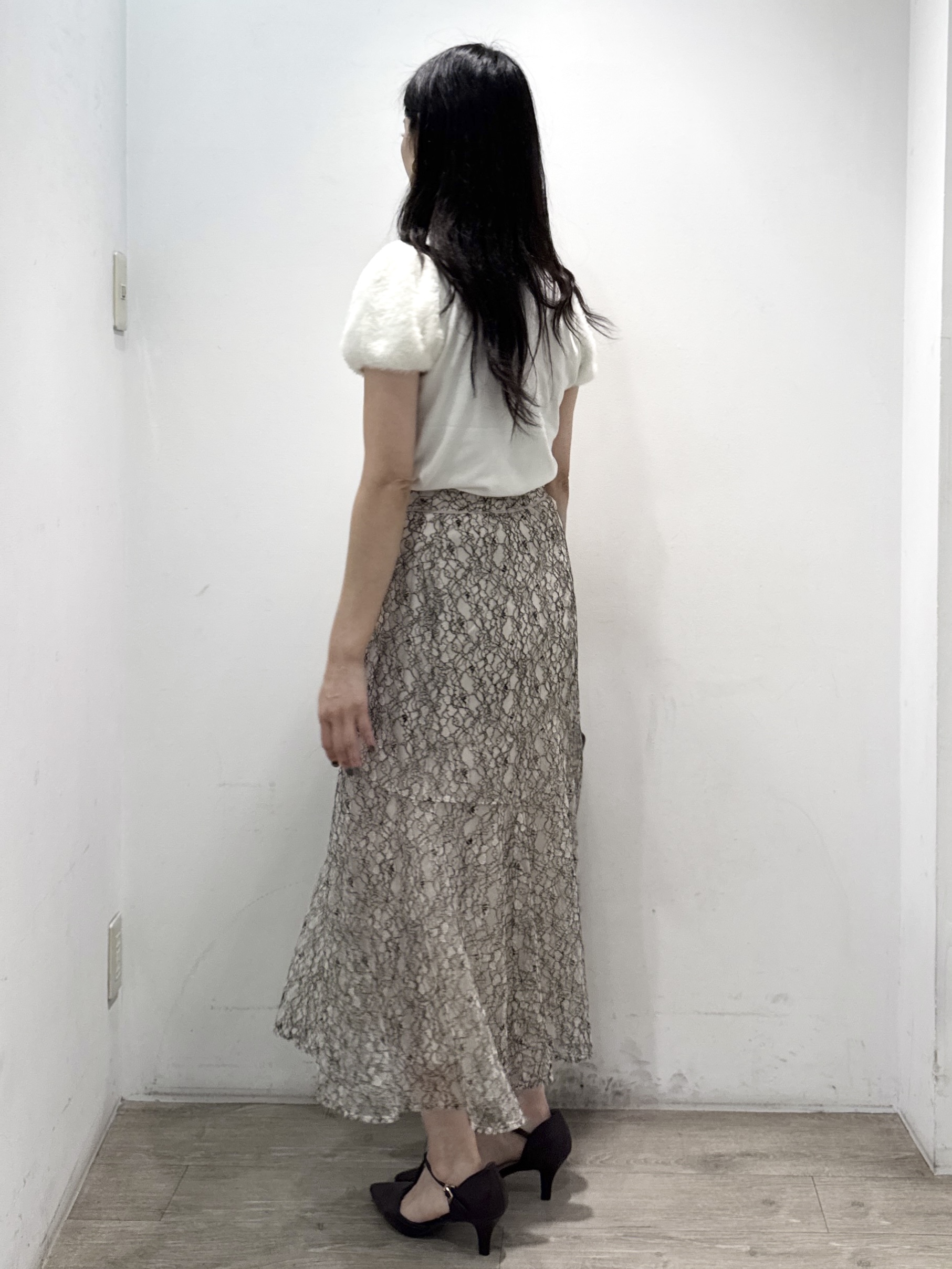 yuicciさんの「OPAQUE.CLIP｜フェザースリーブニット【洗濯機OK】」を使ったコーディネート