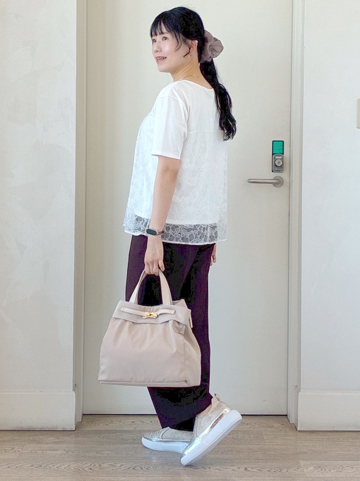  beni_gingerさんの「Reflect｜【UVカット／接触冷感／手洗い可】ラッセルレースプルオーバー」を使ったコーディネート