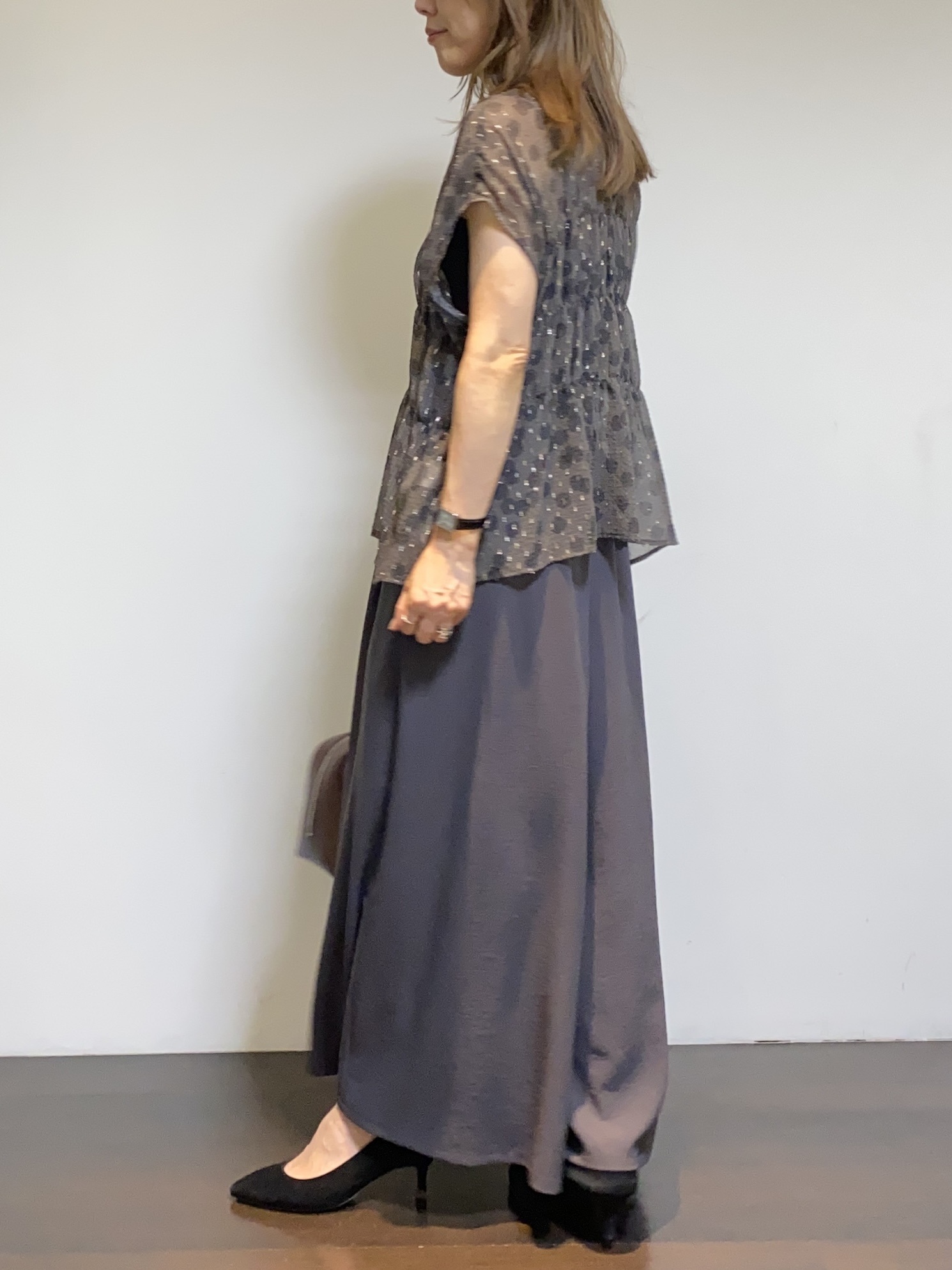tomoさんの「UNTITLED｜ヴィンテージドットブラウス」を使ったコーディネート