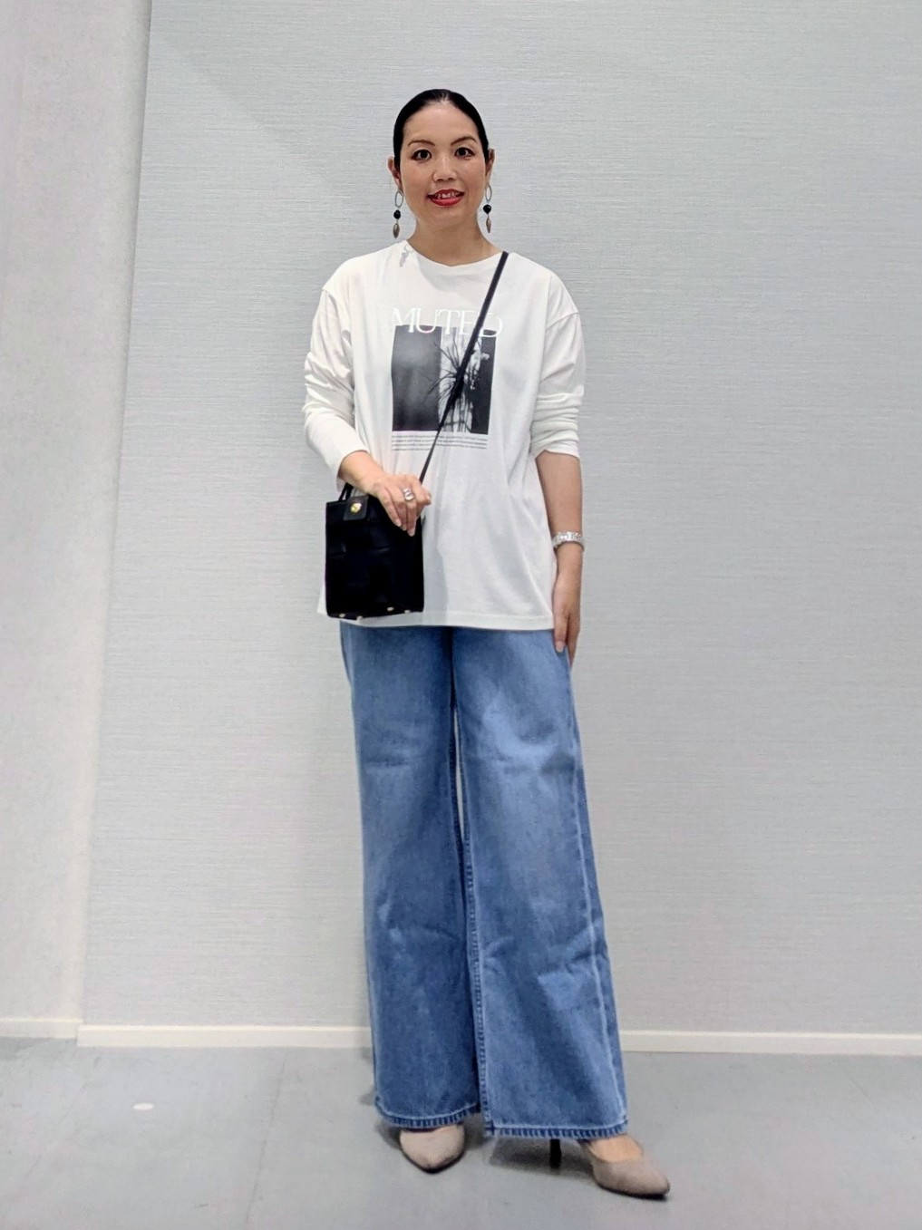makkyさんの「UNTITLED｜シアーチェックシャツブラウス」を使ったコーディネート