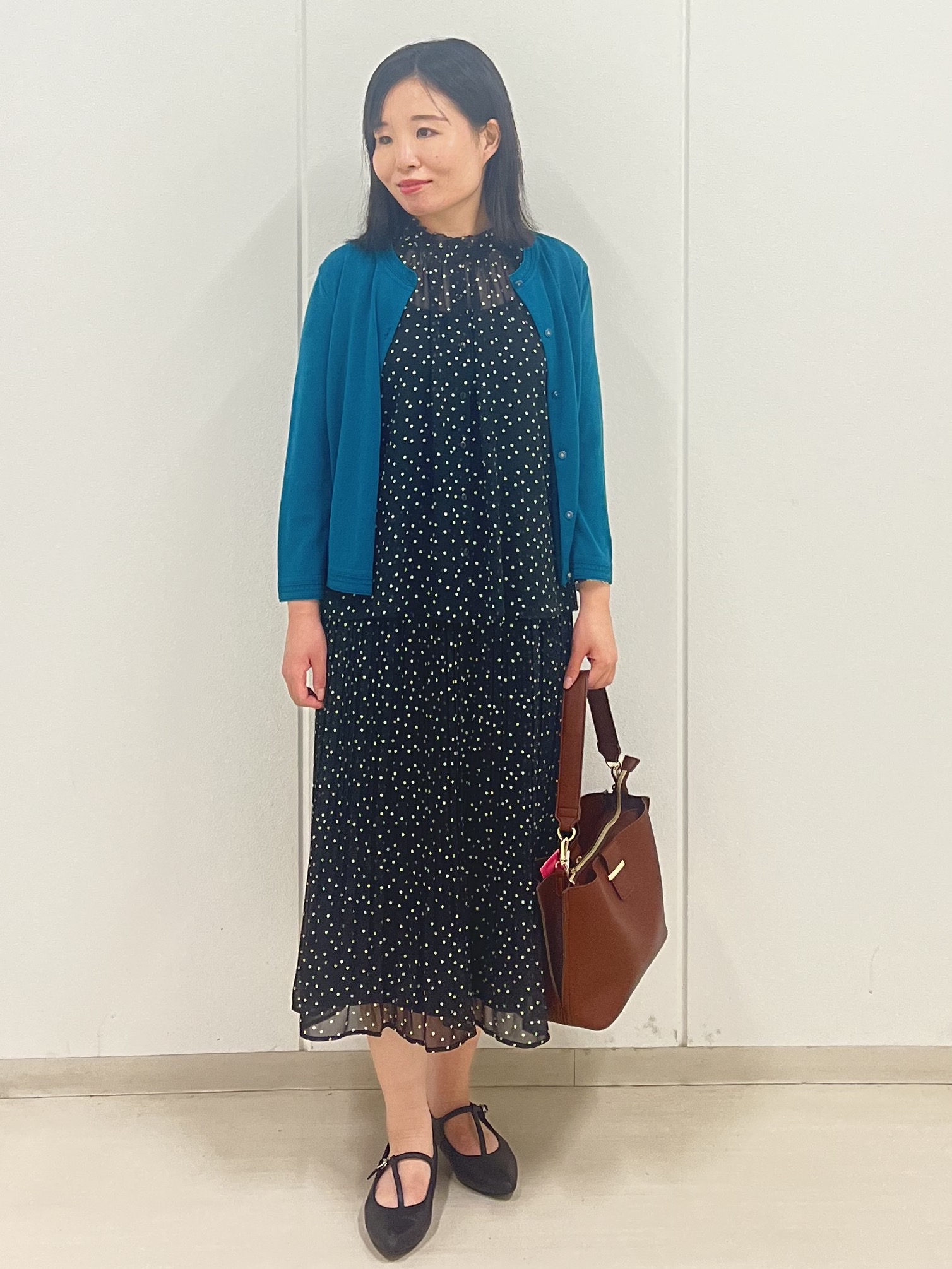 Rihoさんの「Reflect｜七分袖ニットカーディガン」を使ったコーディネート