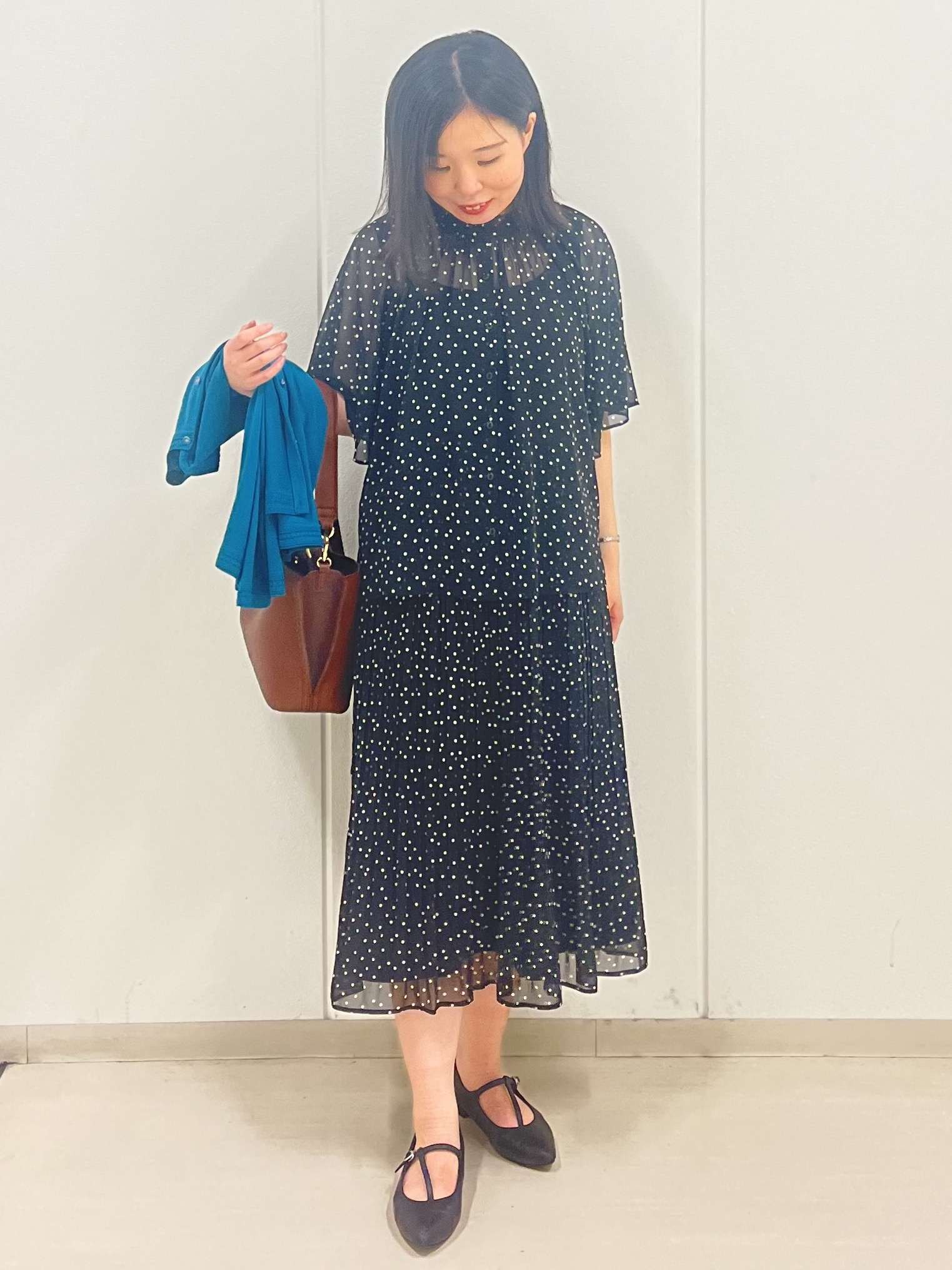 Rihoさんの「Reflect｜七分袖ニットカーディガン」を使ったコーディネート