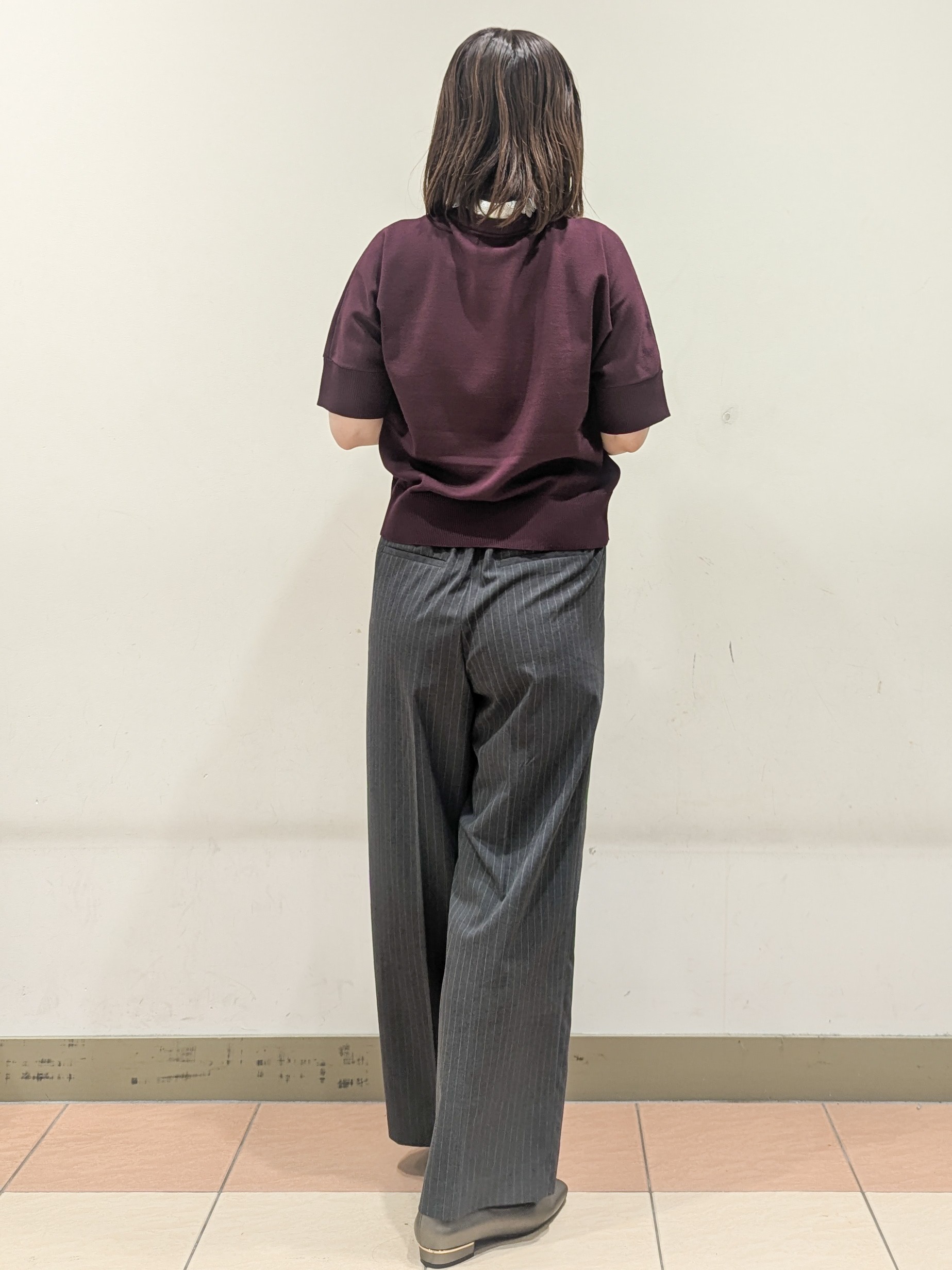 Miさんの「OPAQUE.CLIP｜2WAY衿ドッキングニット《洗濯機OK》」を使ったコーディネート